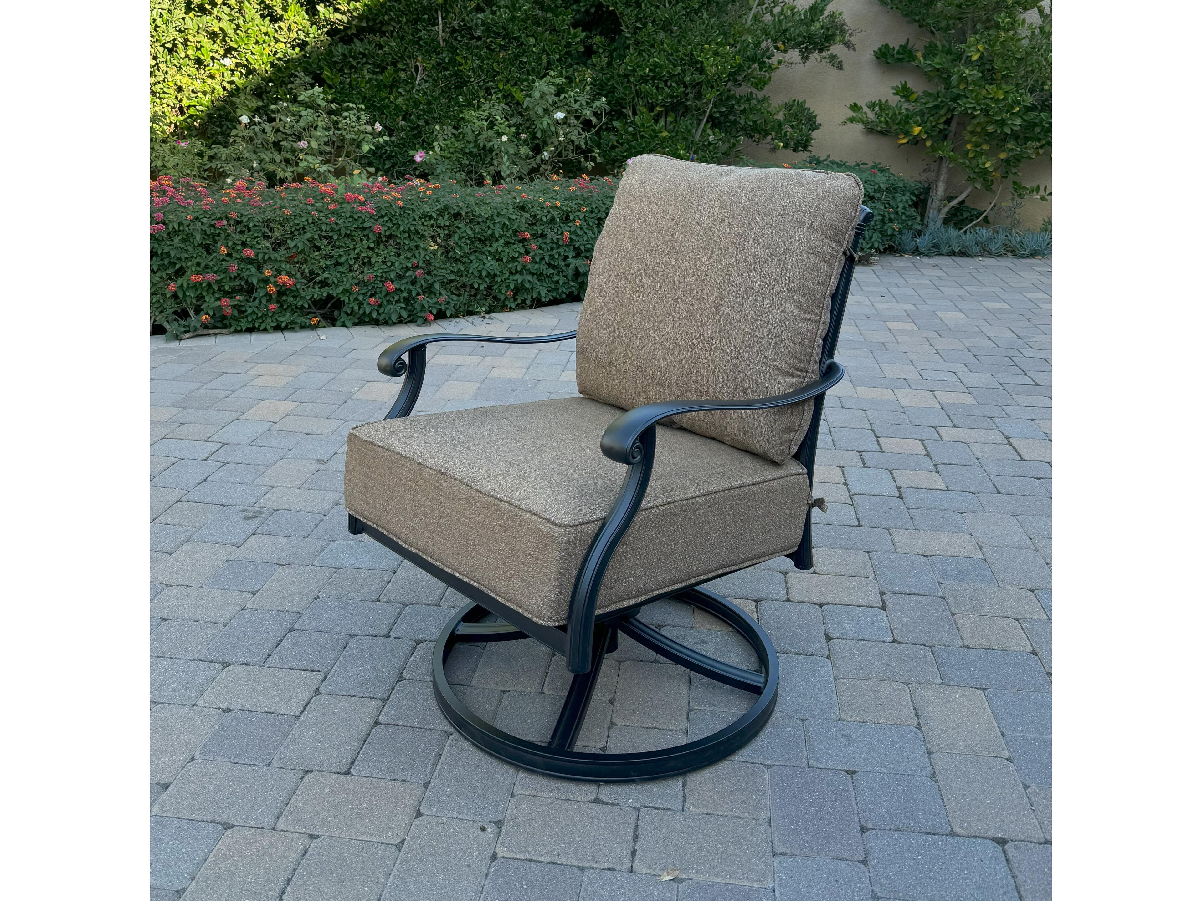 Darlee Outdoor Living Madison Cast Aluminum 5-Piece Patio Fire Pit Conversation Set