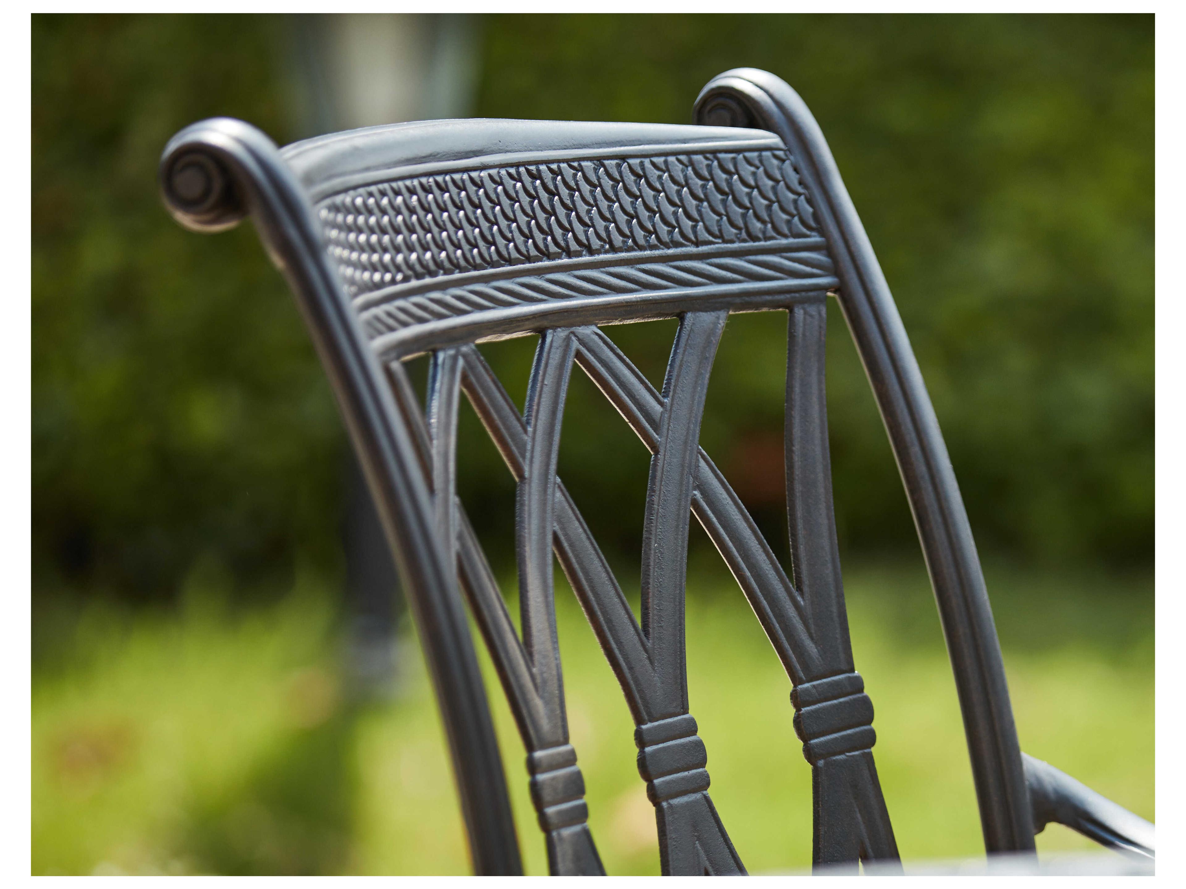 Darlee Outdoor Living Capri Cast Aluminum Antique Bronze Swivel Bar Stool Set of 4