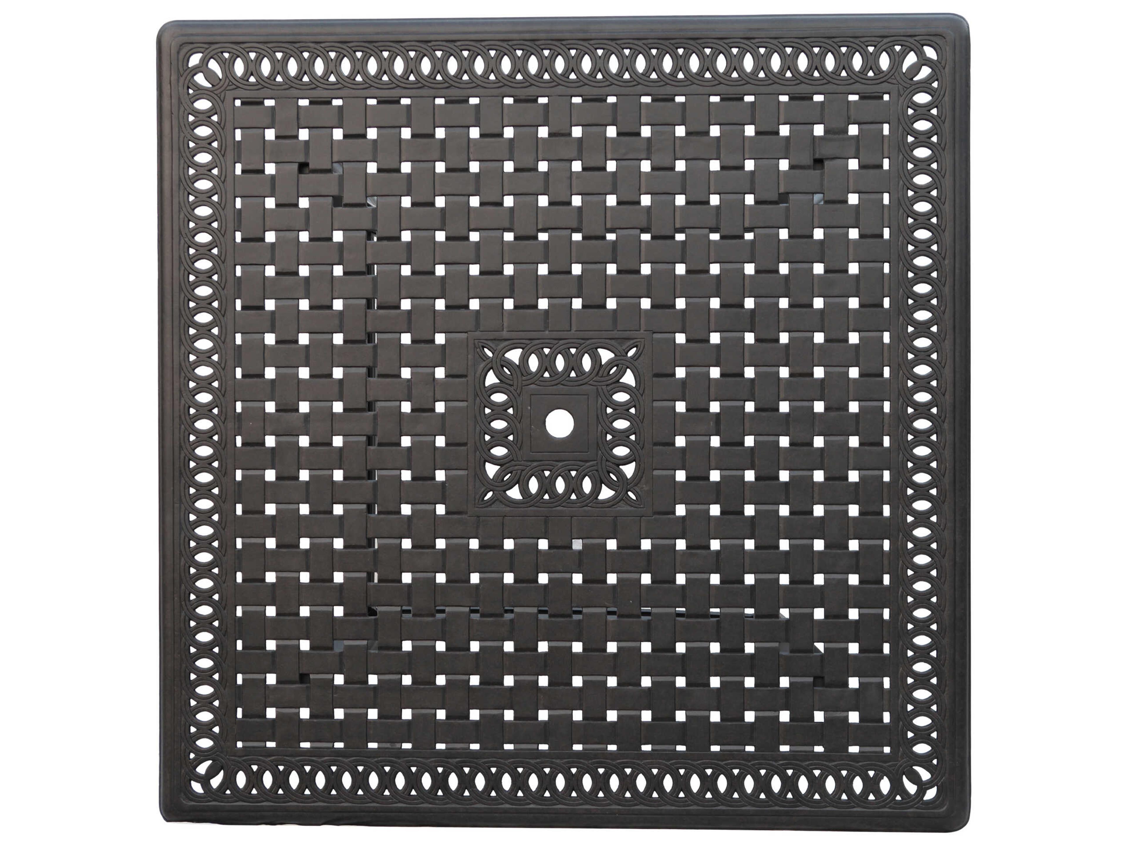 Darlee Outdoor Living Capri Cast Aluminum Antique Bronze 9 Piece Counter Set