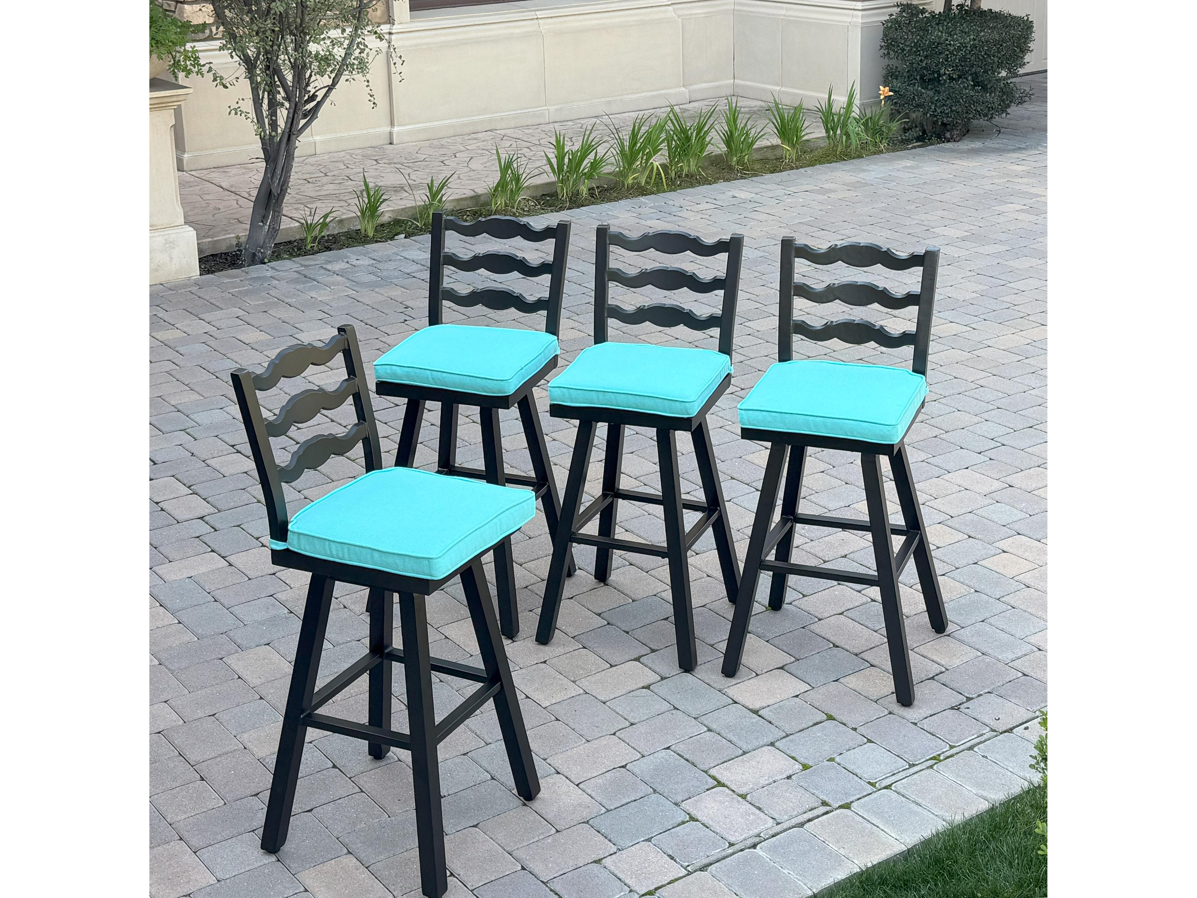 Aspen Aluminum 30 Inch Swivel Bar Stool ( set of 4 )