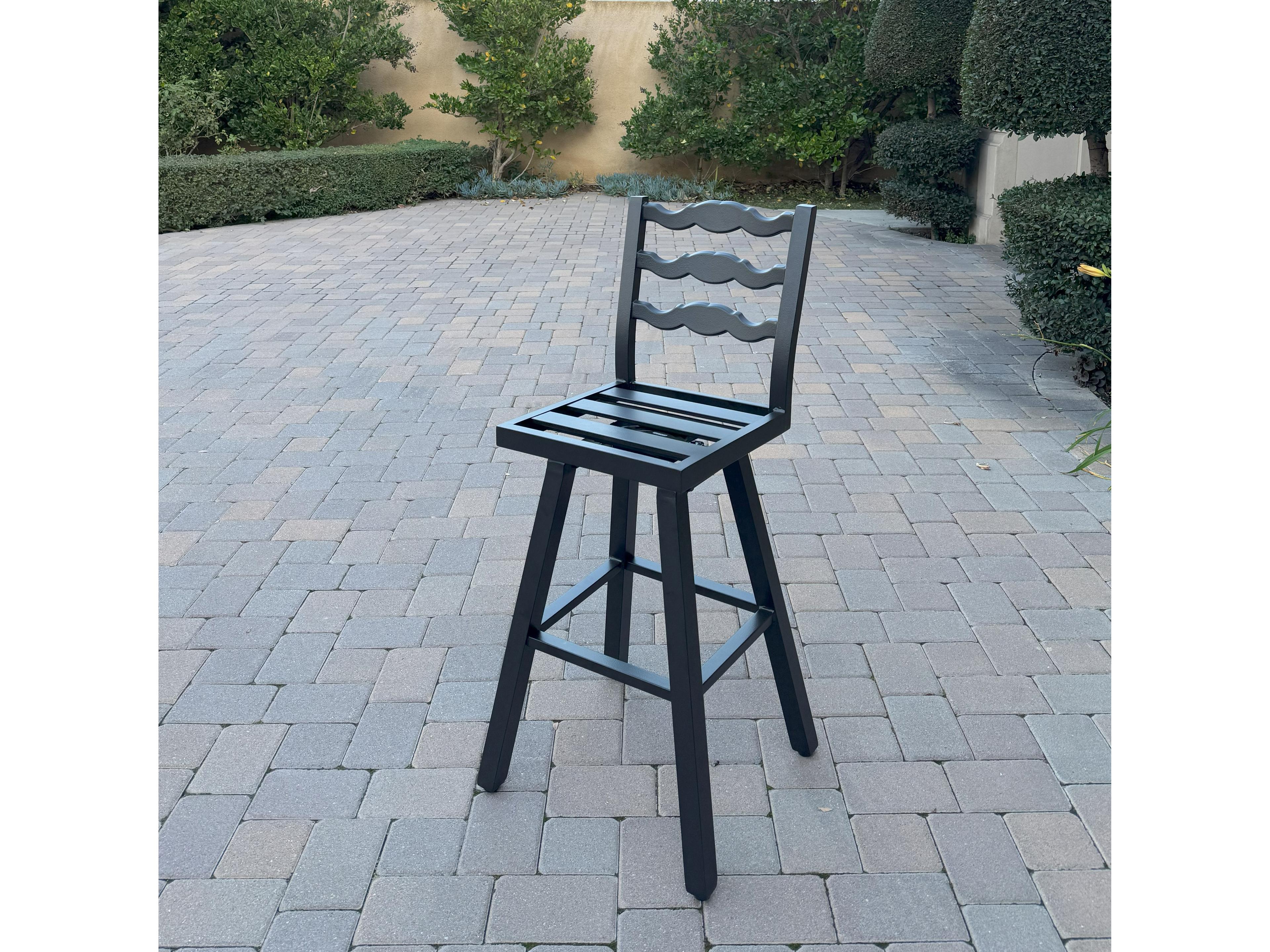 Darlee Outdoor Living Aspen Aluminum 30 Inch Swivel Bar Stool ( set of 4 )