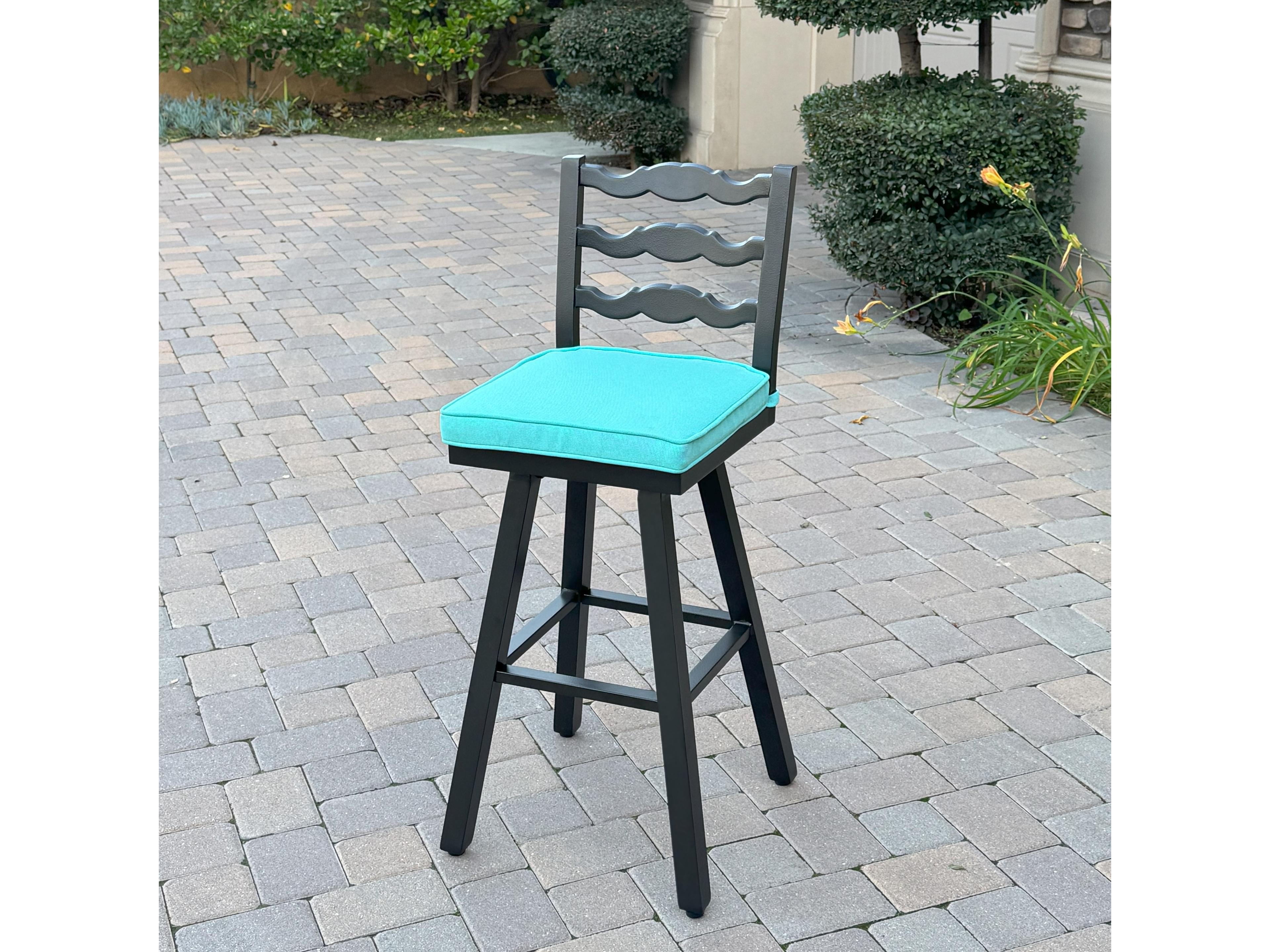 Darlee Outdoor Living Aspen Aluminum 30 Inch Swivel Bar Stool ( set of 4 )