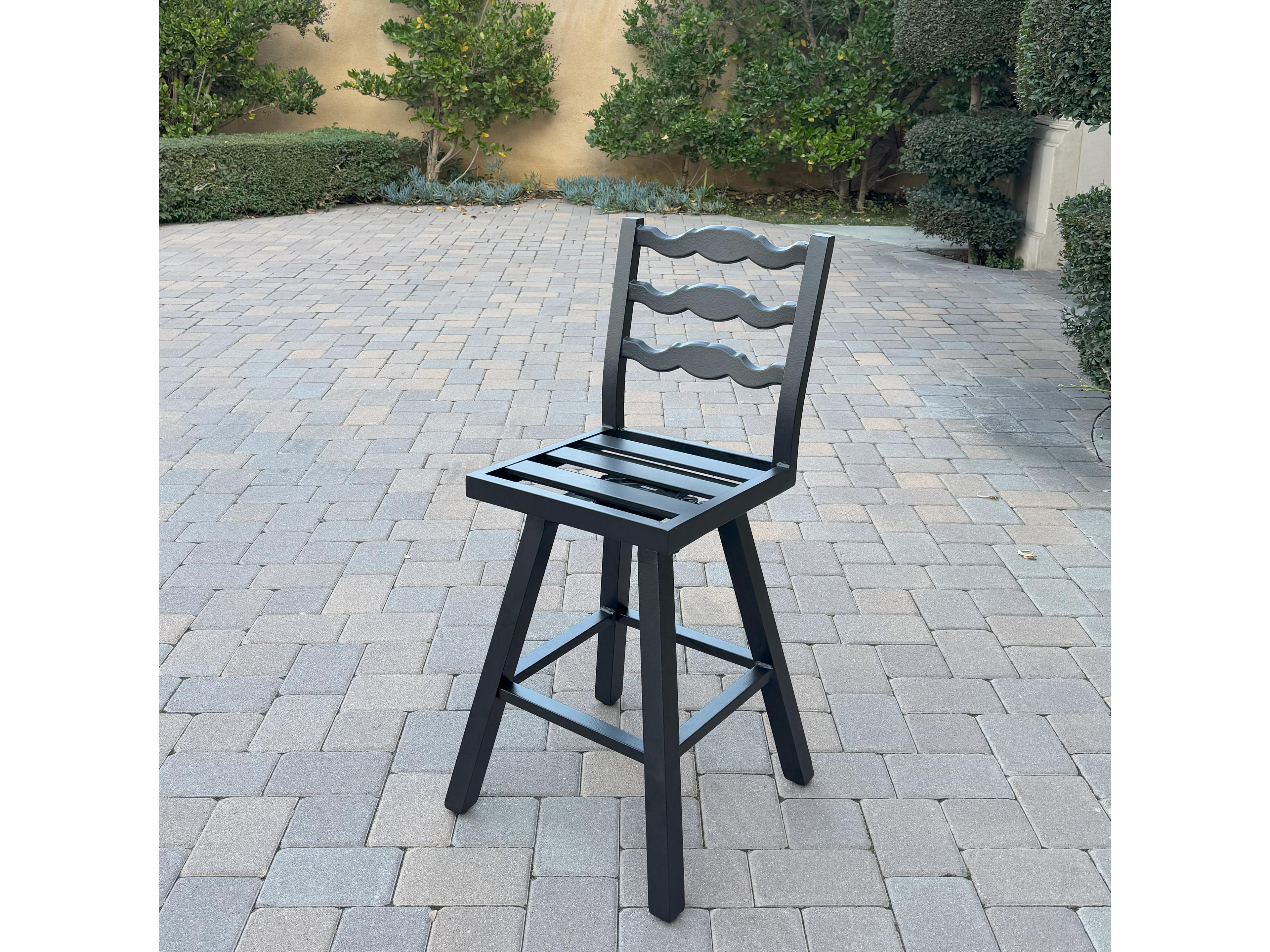 Darlee Outdoor Living Aspen Aluminum 26 Inch Counter Height Swivel Bar Stool ( set of 2 )