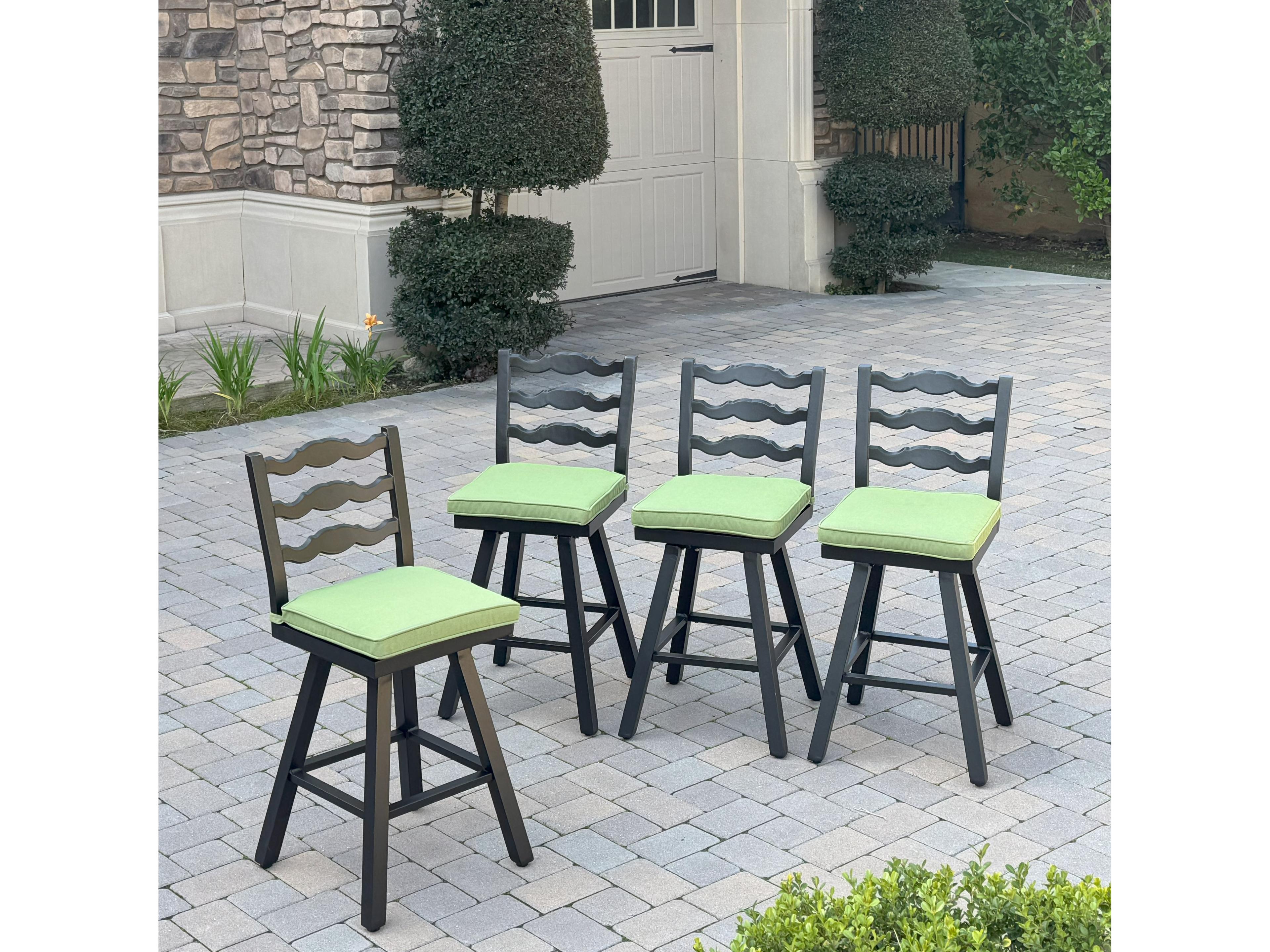 Aspen Aluminum 26 Inch Counter Height Swivel Bar Stool ( set of 4 )