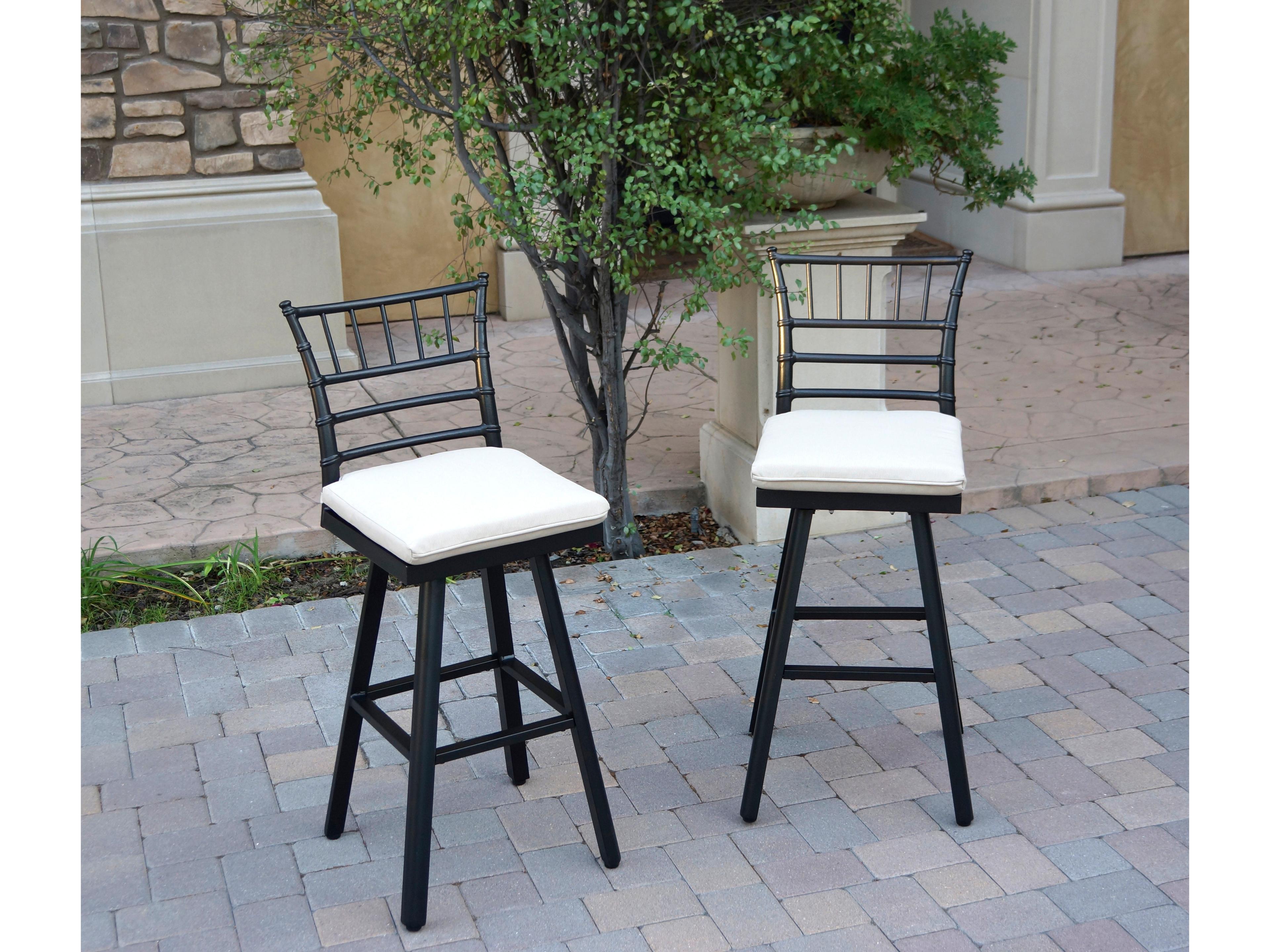 Bella Aluminum 30 Inch Swivel Bar Stool ( set of 2 )