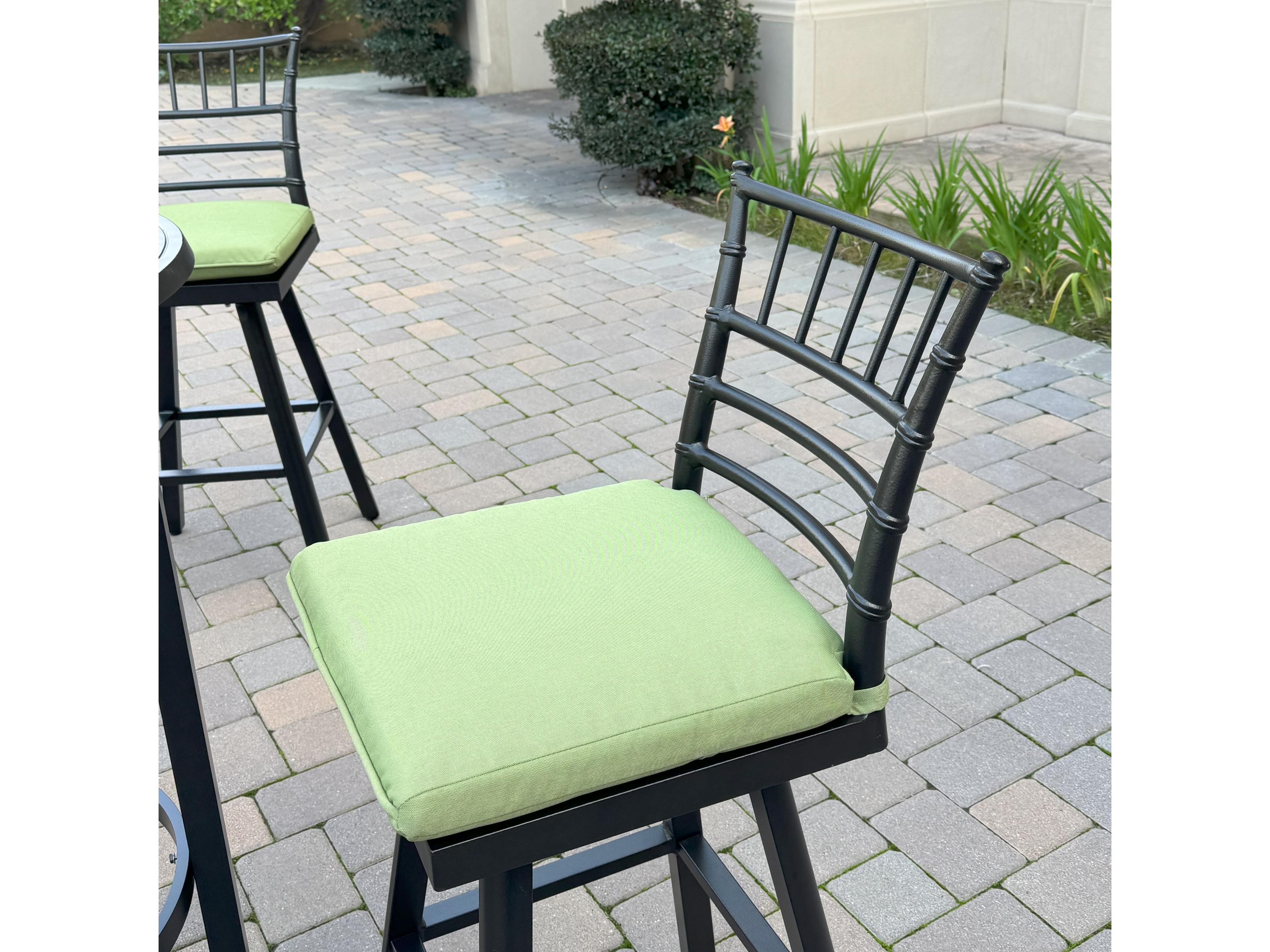 Darlee Outdoor Living Bella Aluminum 30 Inch Swivel Bar Stool ( set of 2 )