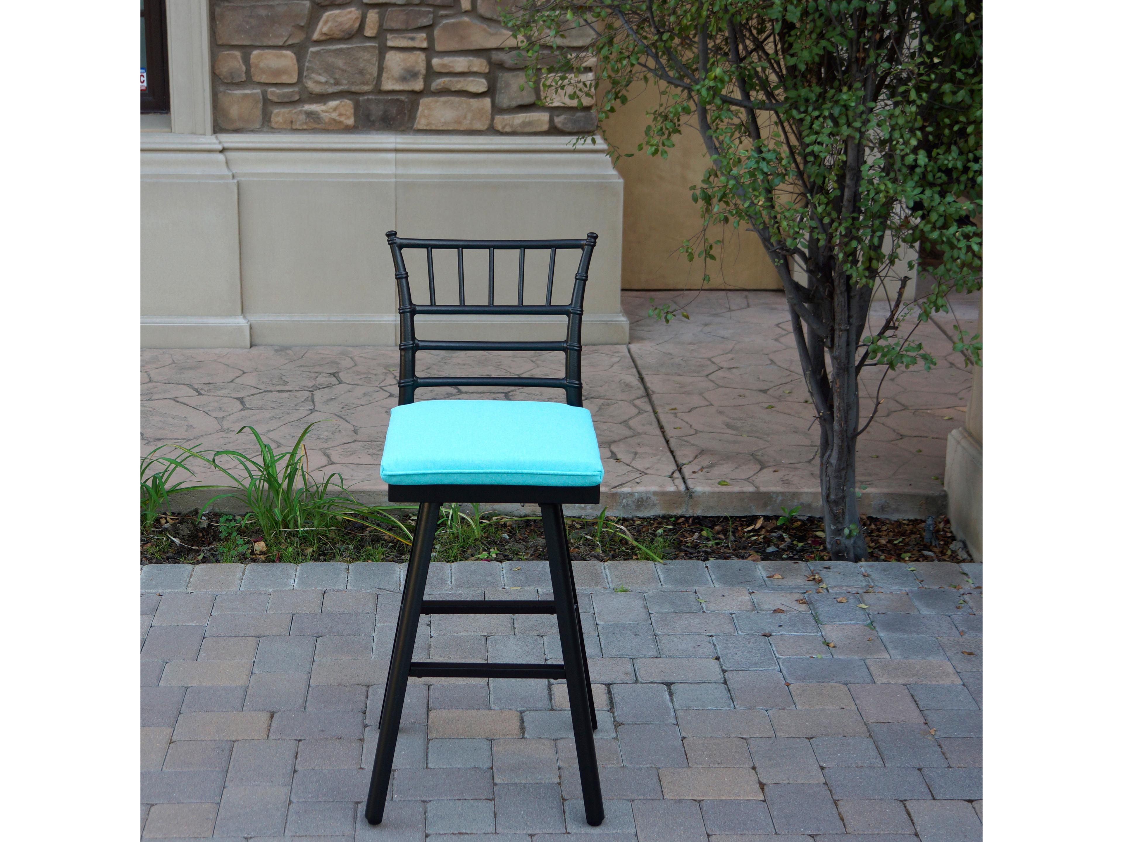 Darlee Outdoor Living Bella Aluminum 30 Inch Swivel Bar Stool ( set of 4 )