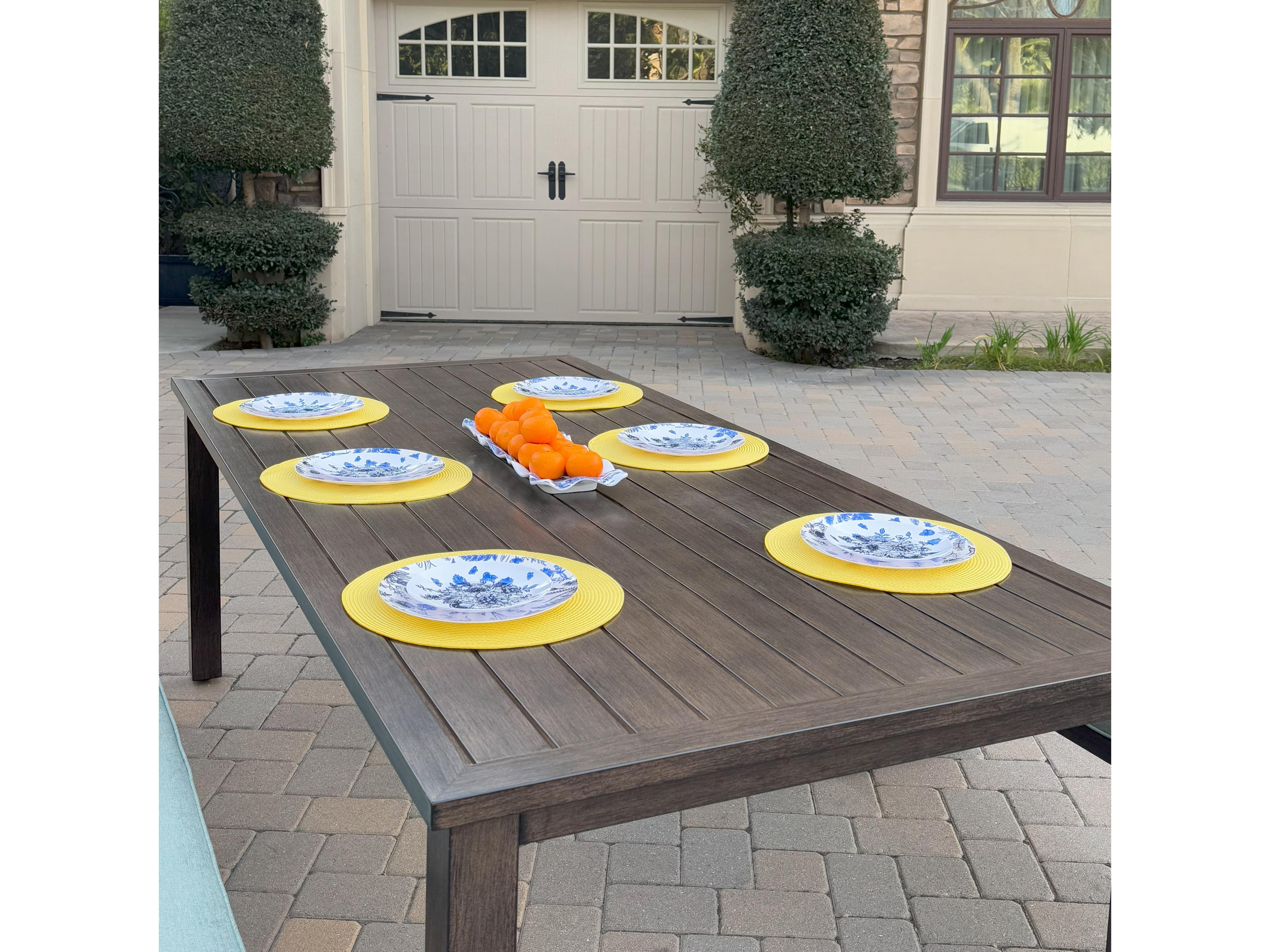 Darlee Outdoor Living Atlantis Aluminum 3-Piece Patio Dining Set with 41.7" x 88 feet' Rectangular Table