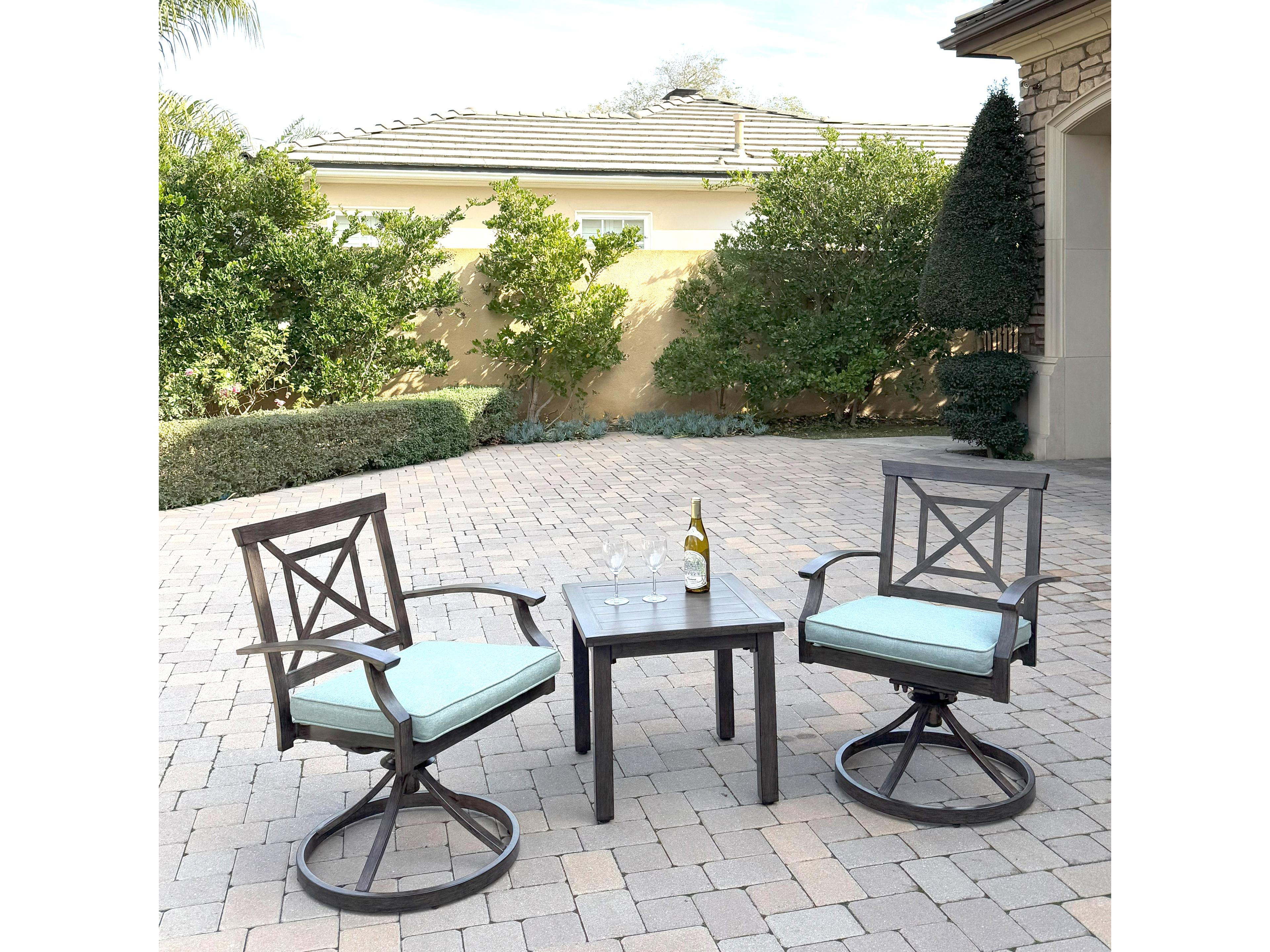 Atlantis Aluminum 3-Piece Patio Conversation Set