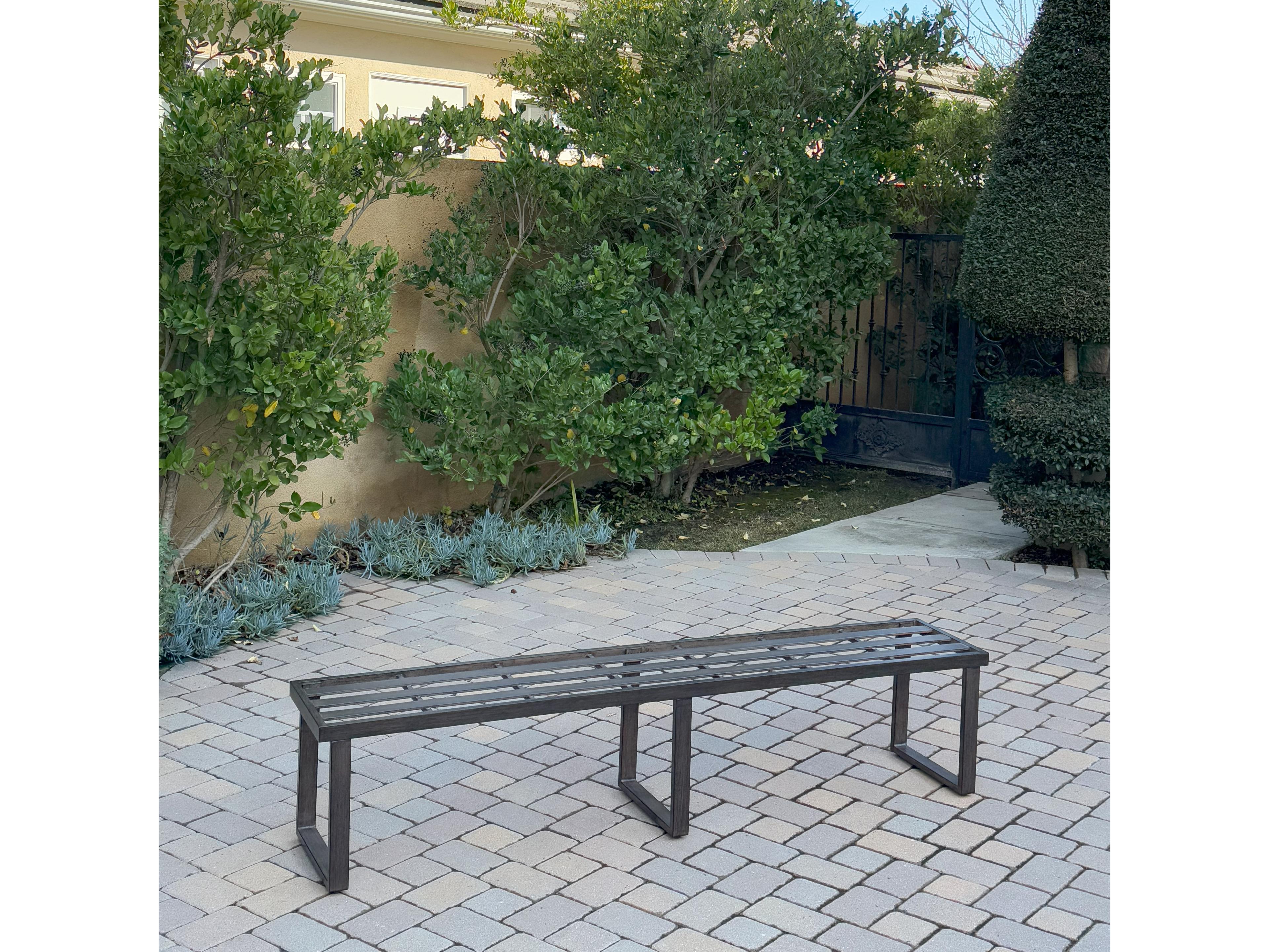 Darlee Outdoor Living Atlantis Aluminum 5-Piece Patio Dining Set with 41.7" x 88 feet' Rectangular Table