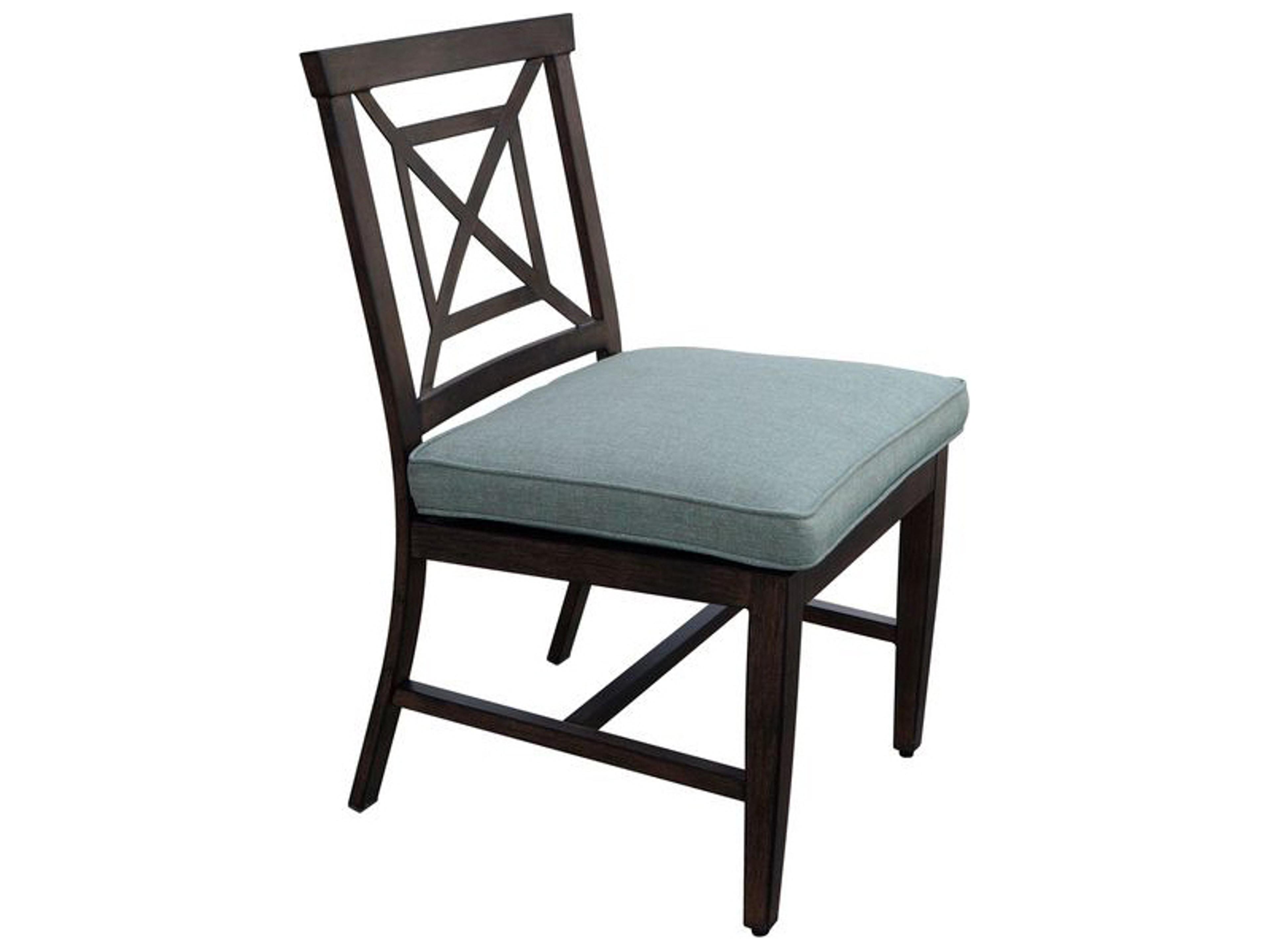 Darlee Outdoor Living Atlantis Walnut Aluminum Dining Set in Spa