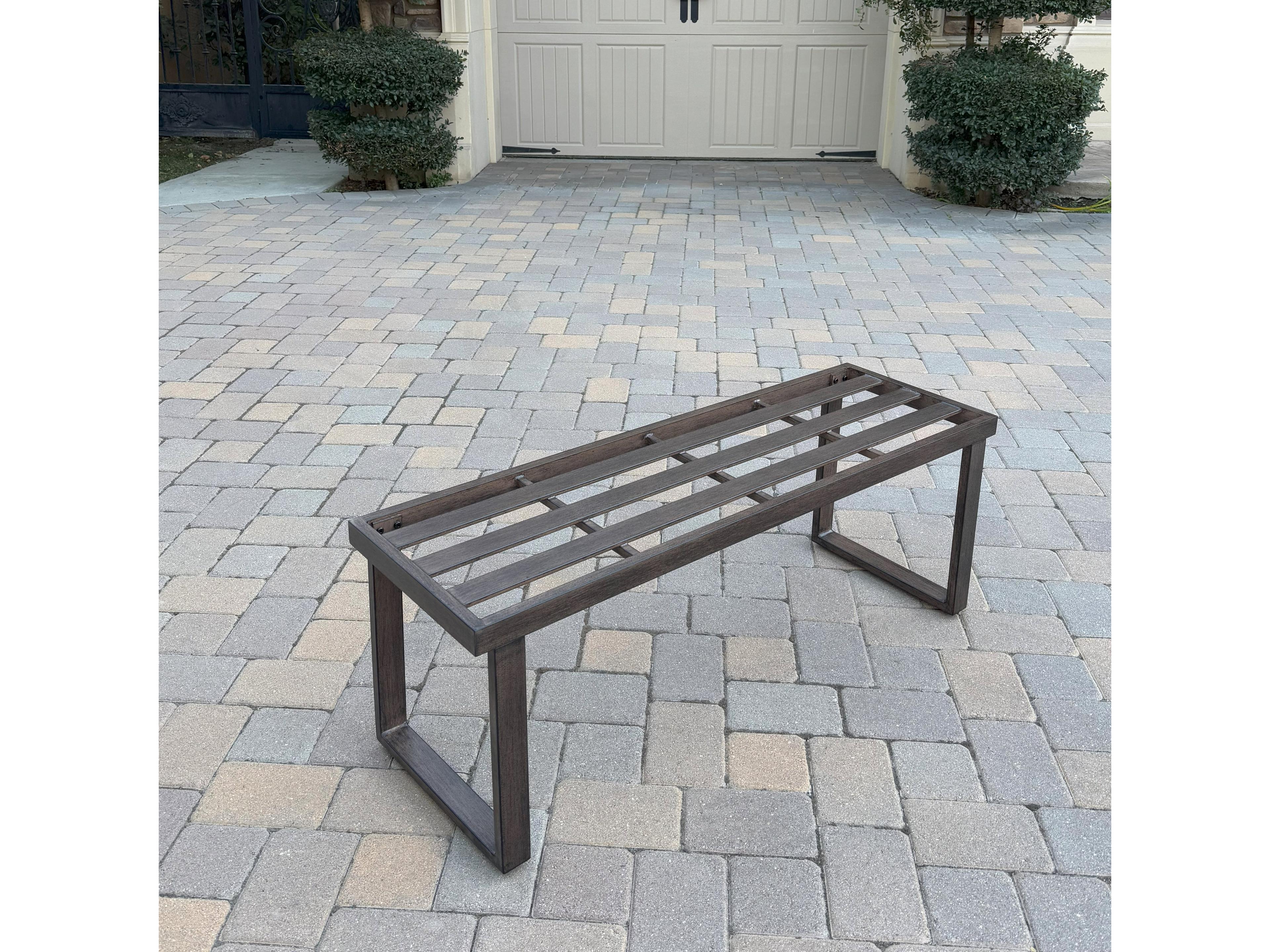 Darlee Outdoor Living Atlantis Walnut Aluminum Dining Set