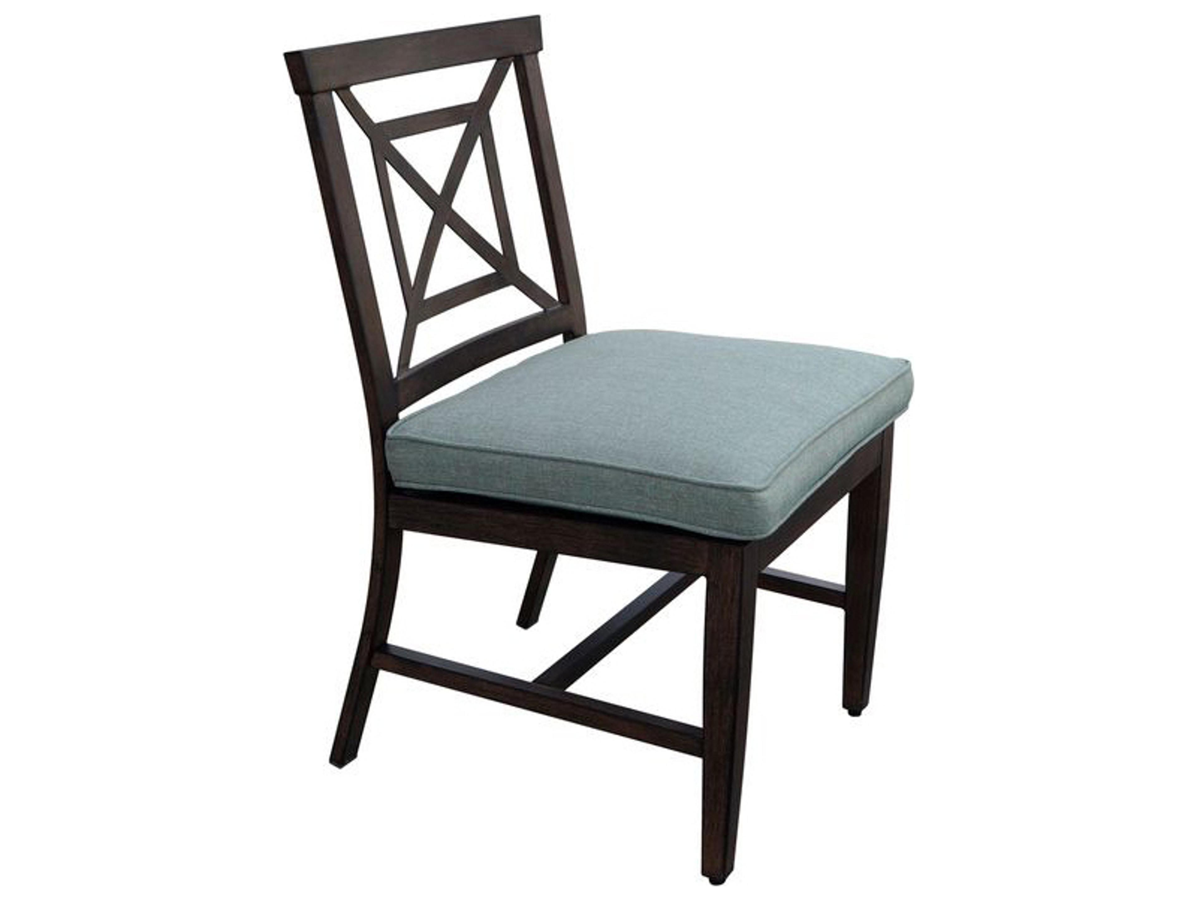 Darlee Outdoor Living Atlantis Walnut Aluminum Dining Set in Spa