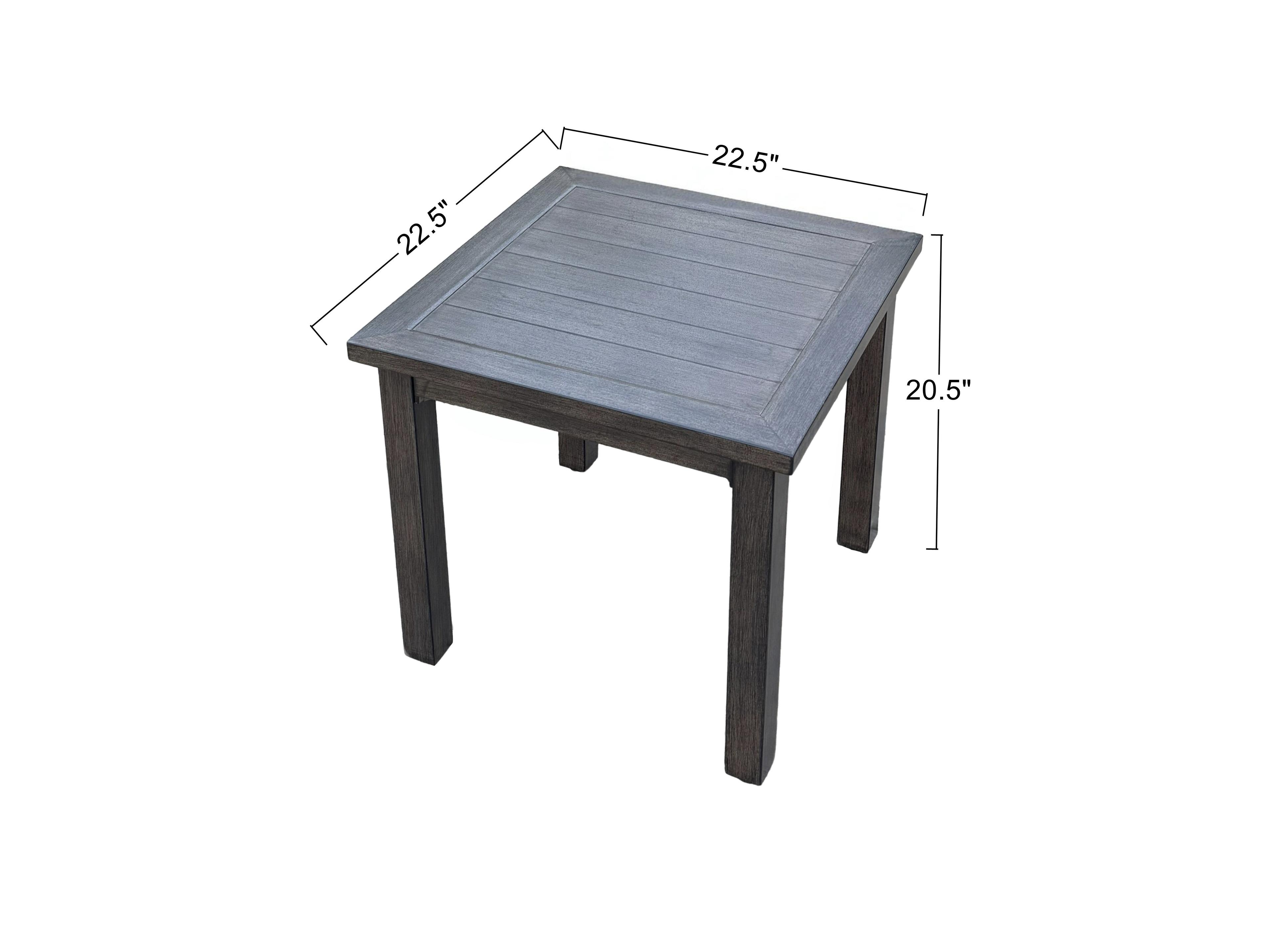 Darlee Outdoor Living Atlantis Walnut Aluminum Cushion Lounge Set