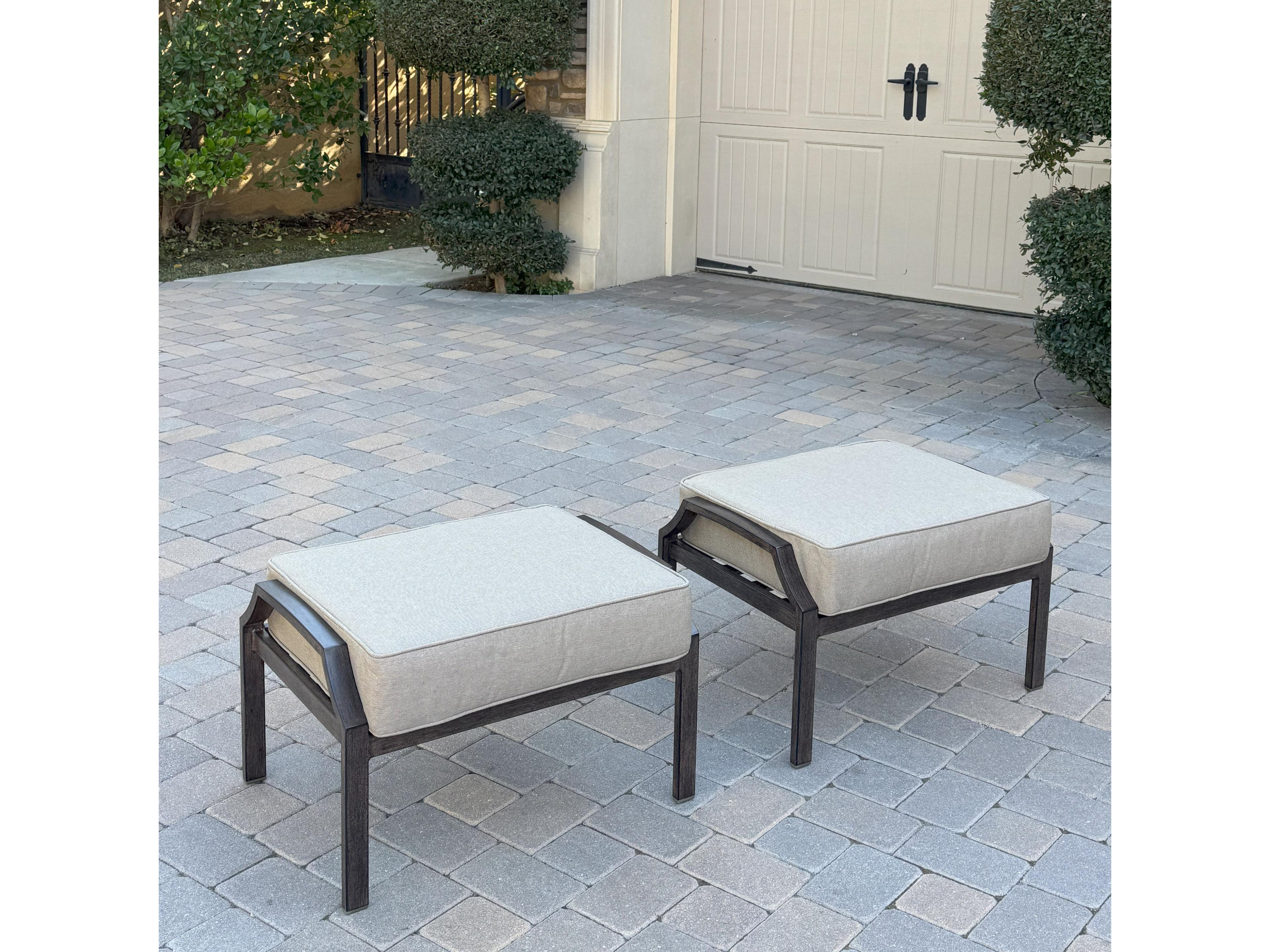 Darlee Outdoor Living Atlantis Walnut Aluminum Cushion Lounge Set