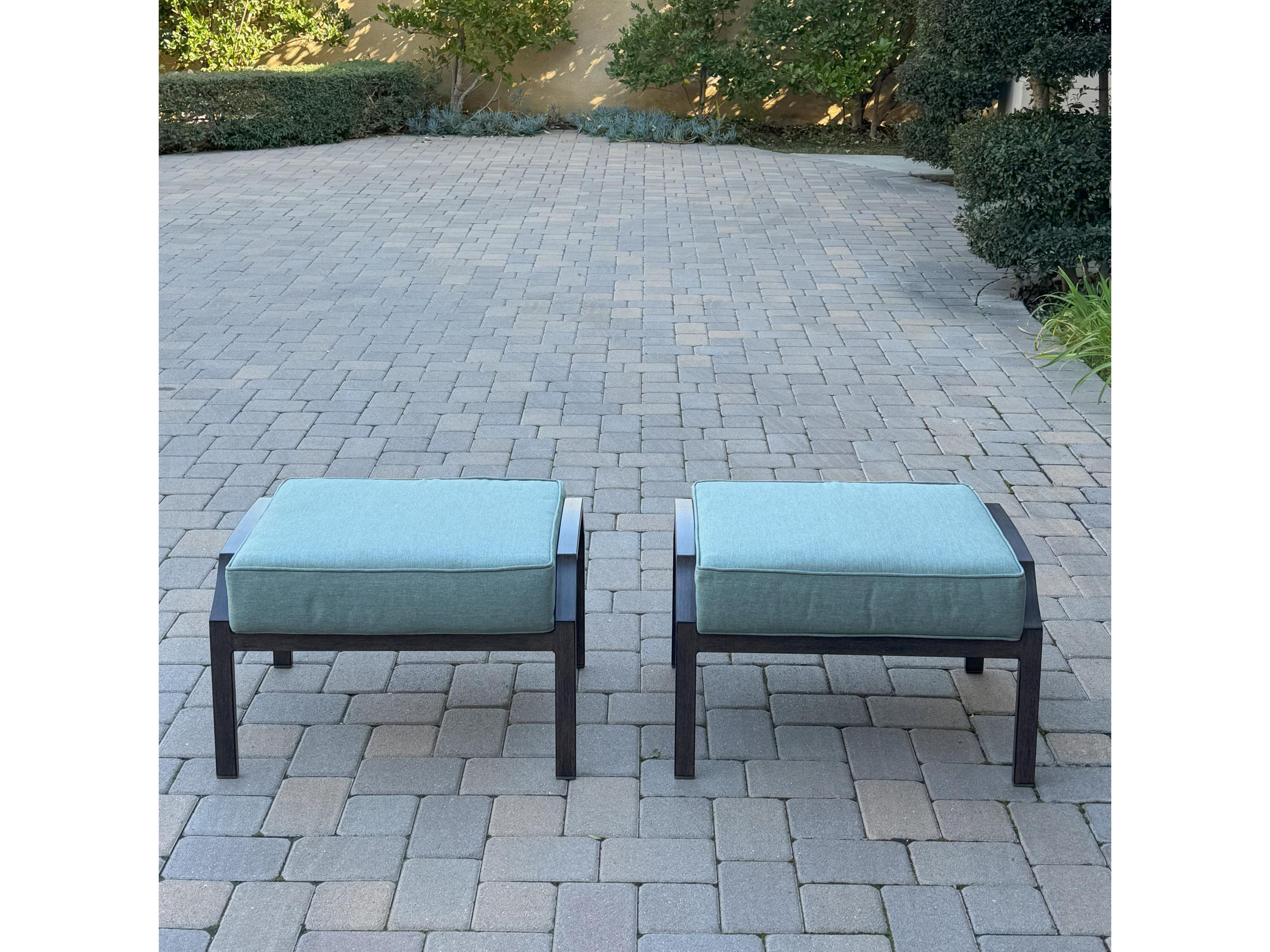 Darlee Outdoor Living Atlantis Walnut Aluminum Cushion Lounge Set