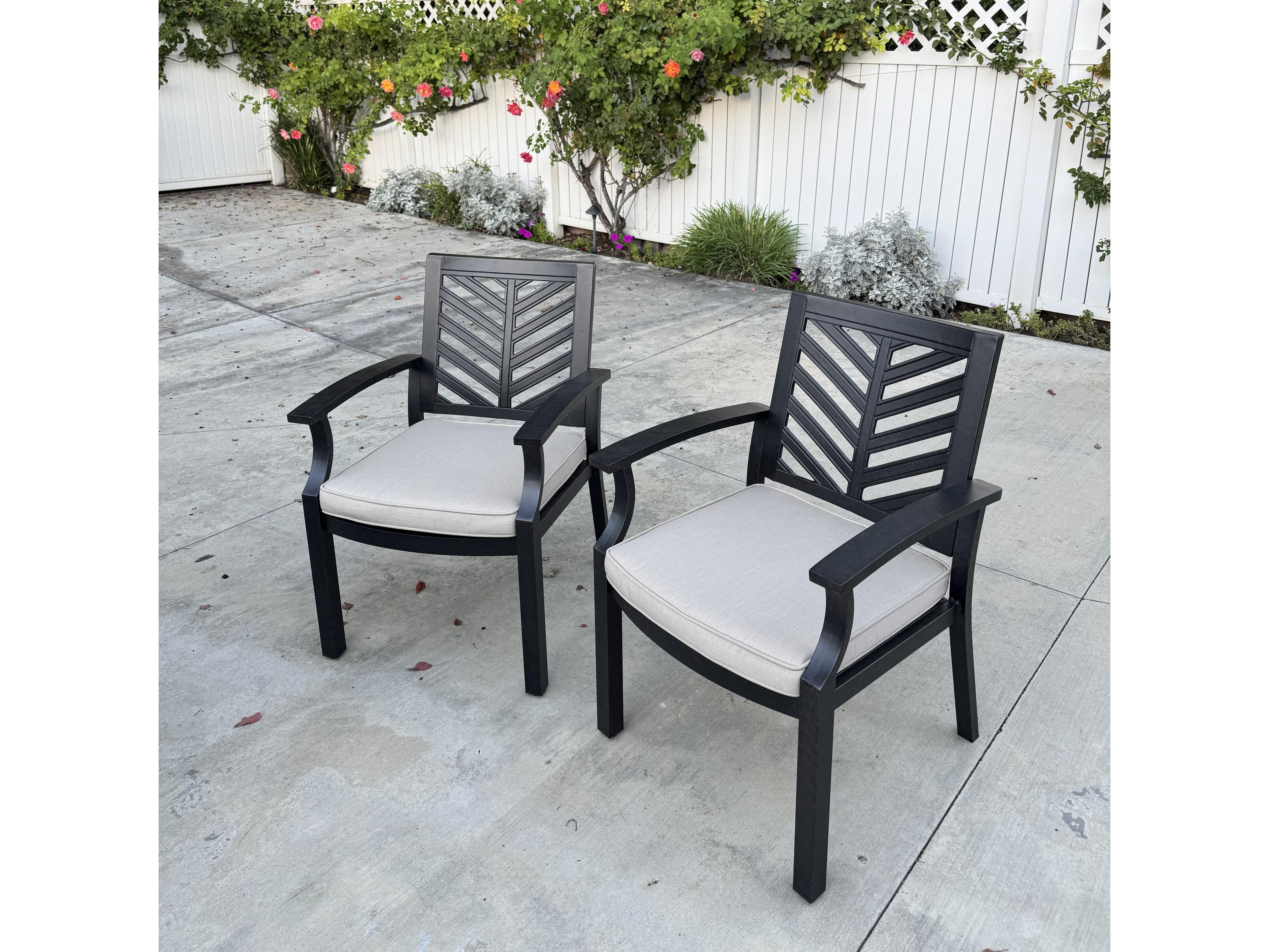 Darlee Outdoor Living Palm Springs Antique Bronze Cast Aluminum Dining Set