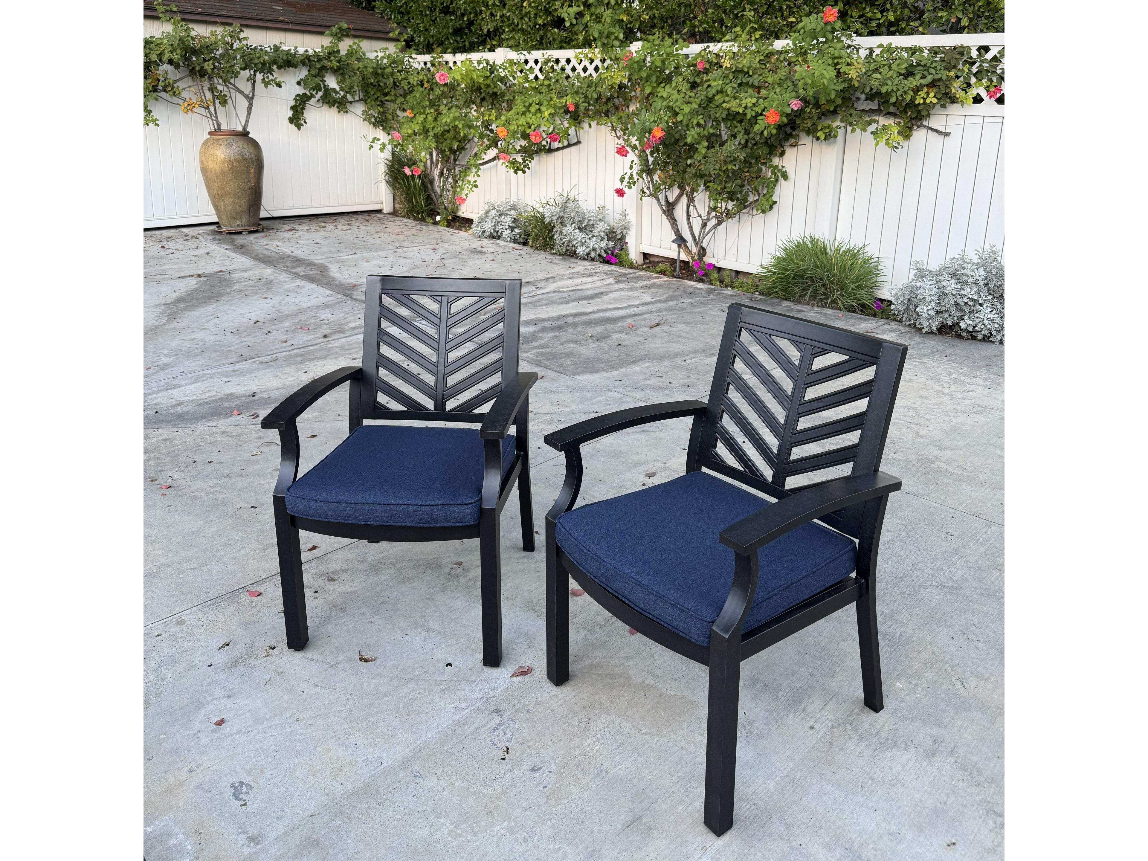 Darlee Outdoor Living Palm Springs Antique Bronze Cast Aluminum Dining Set