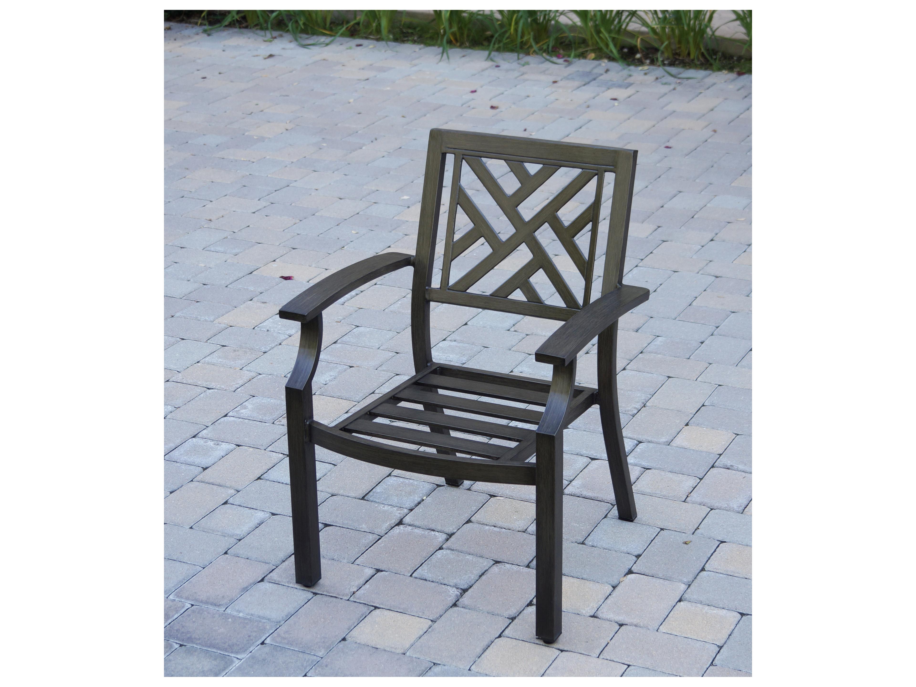 Darlee Outdoor Living Brooklyn Aluminum Multibrown 7 Piece Dining Set