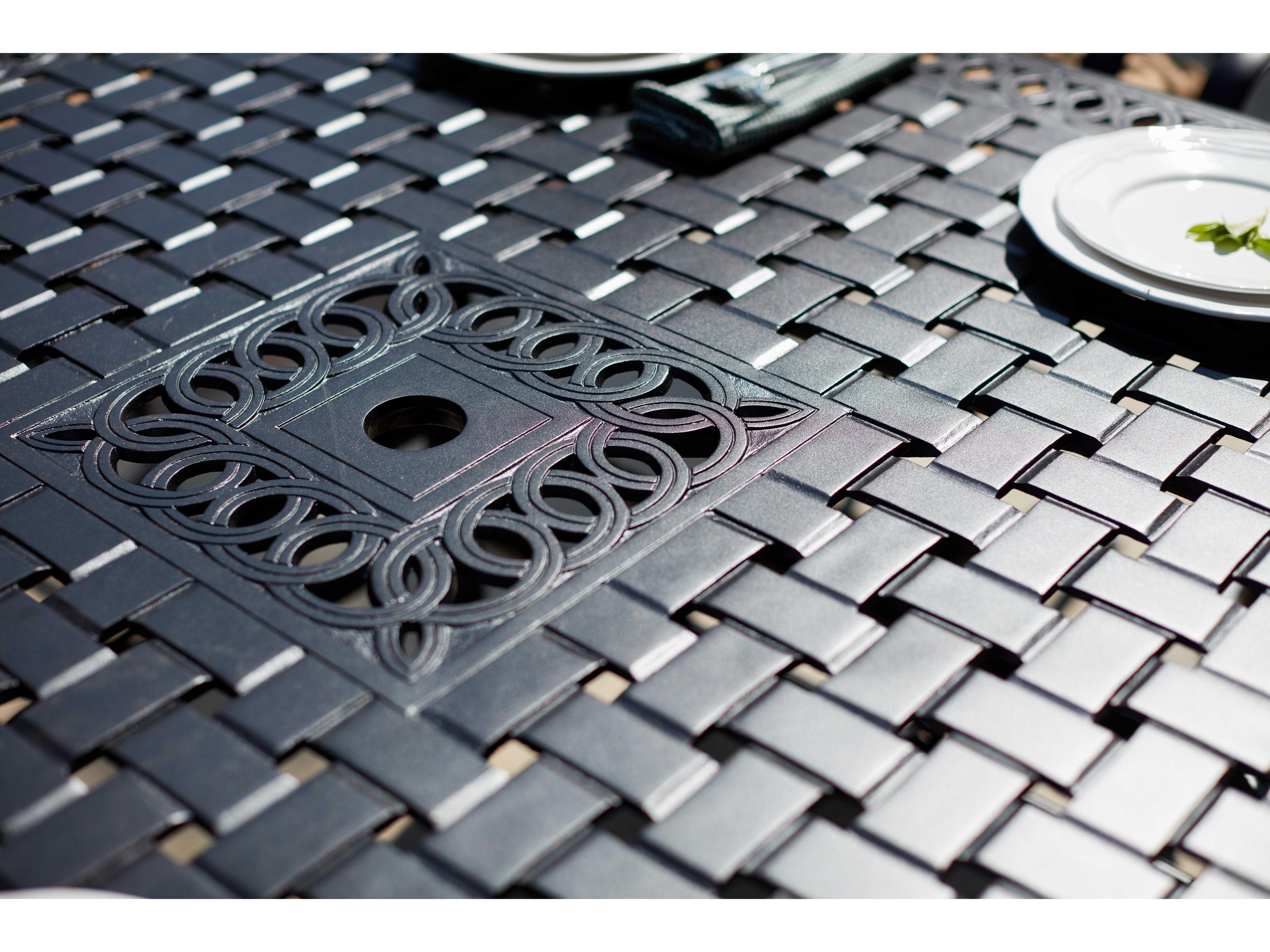 Darlee Outdoor Living Monterey Sling Cast Aluminum Antique Bronze 9 Piece Counter Set