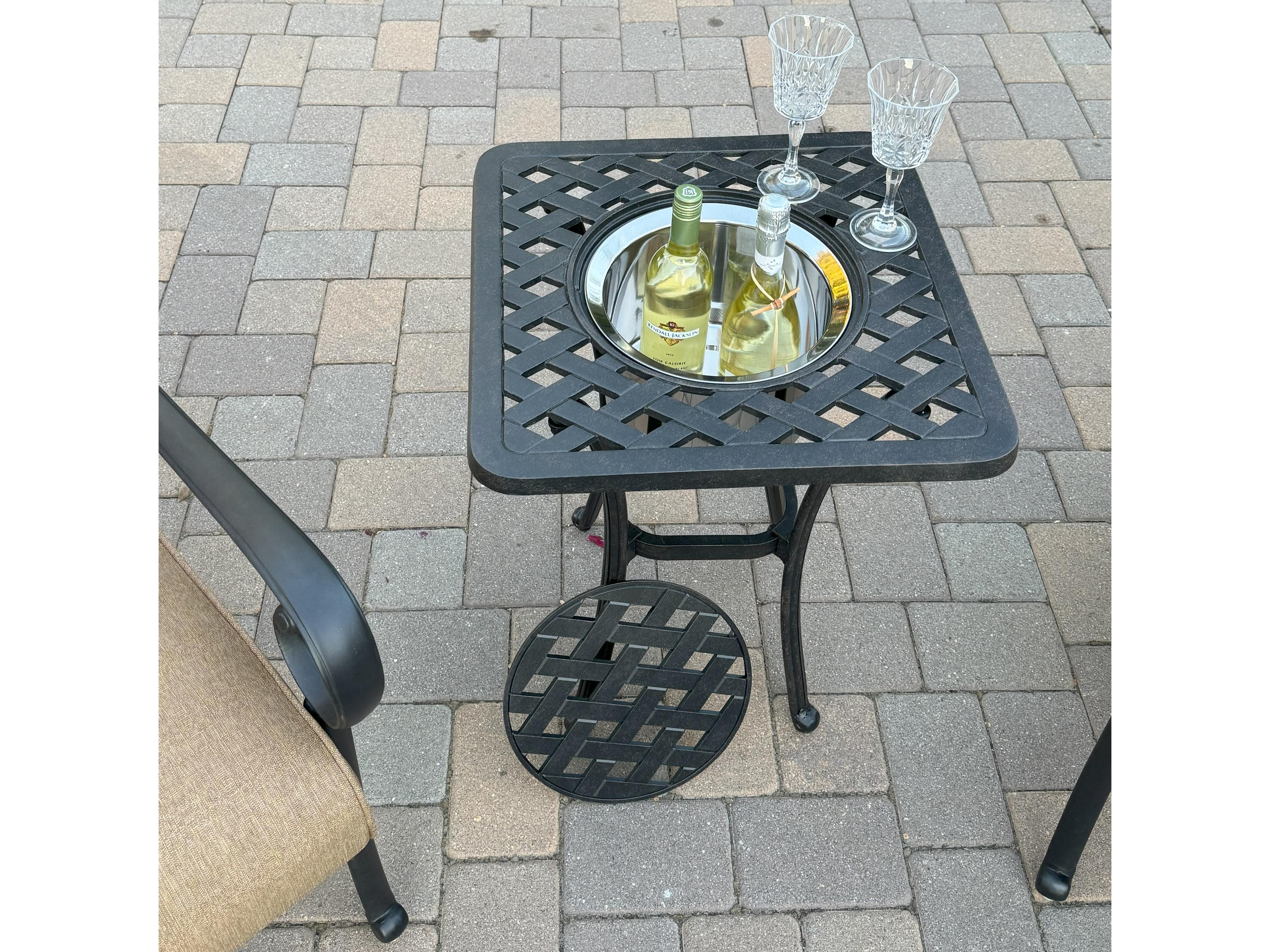 Darlee Outdoor Living Santa Anita 3-Piece Conversation Set with Sunbrella Cushions