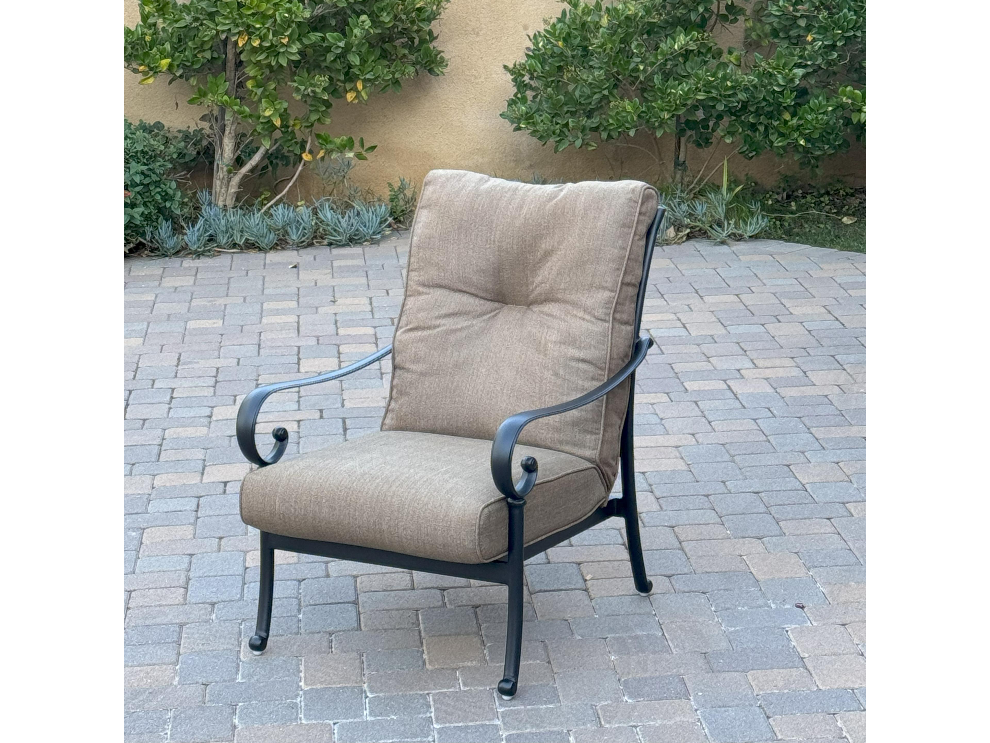 Darlee Outdoor Living Santa Anita 3-Piece Conversation Set with Sunbrella Cushions