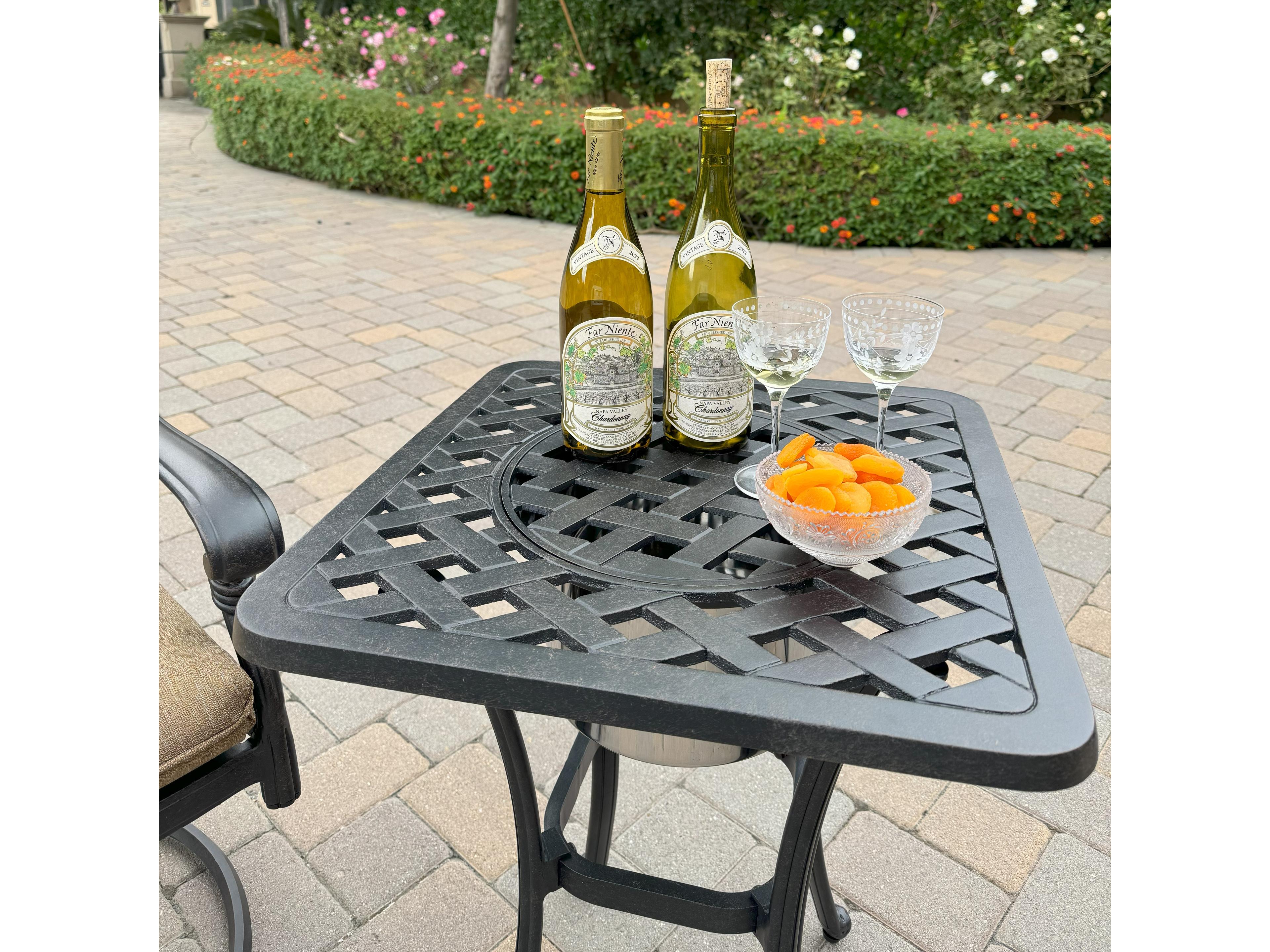 Darlee Outdoor Living Santa Anita 3-Piece Conversation Set with Sunbrella Cushions