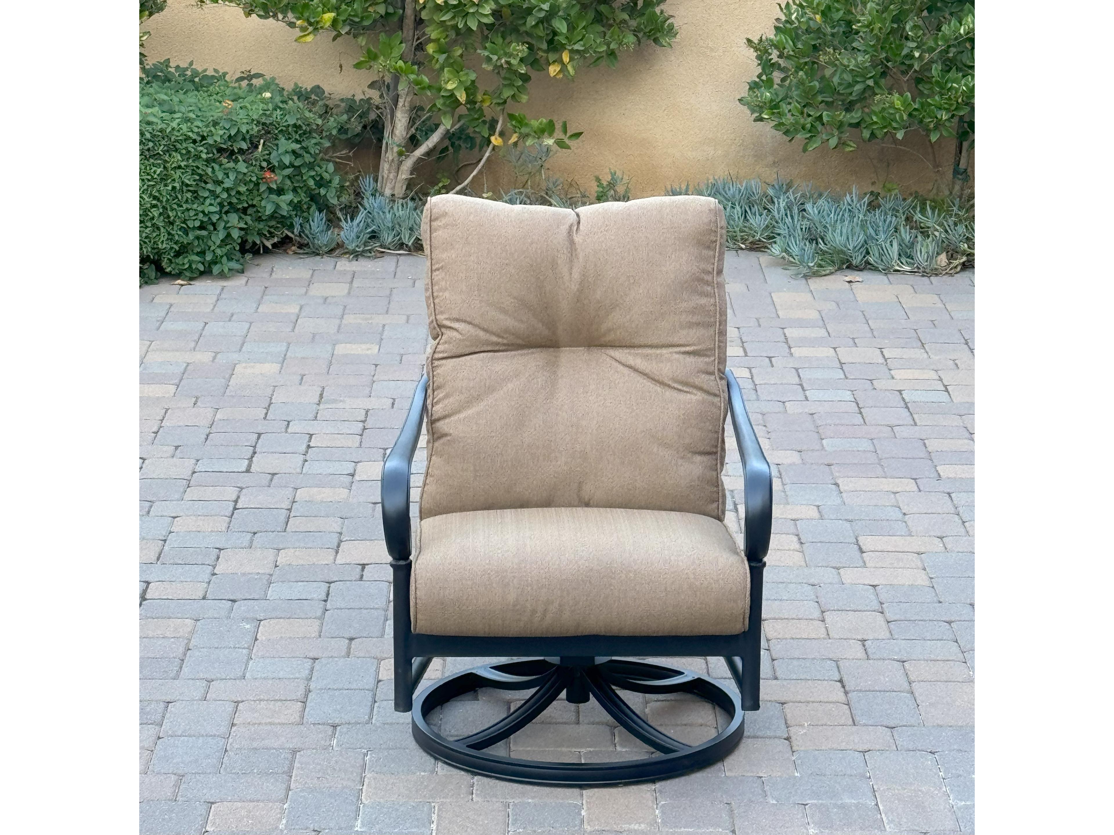 Darlee Outdoor Living Santa Anita Cast Aluminum 5-Piece Conversation Set with Sunbrella Cushions