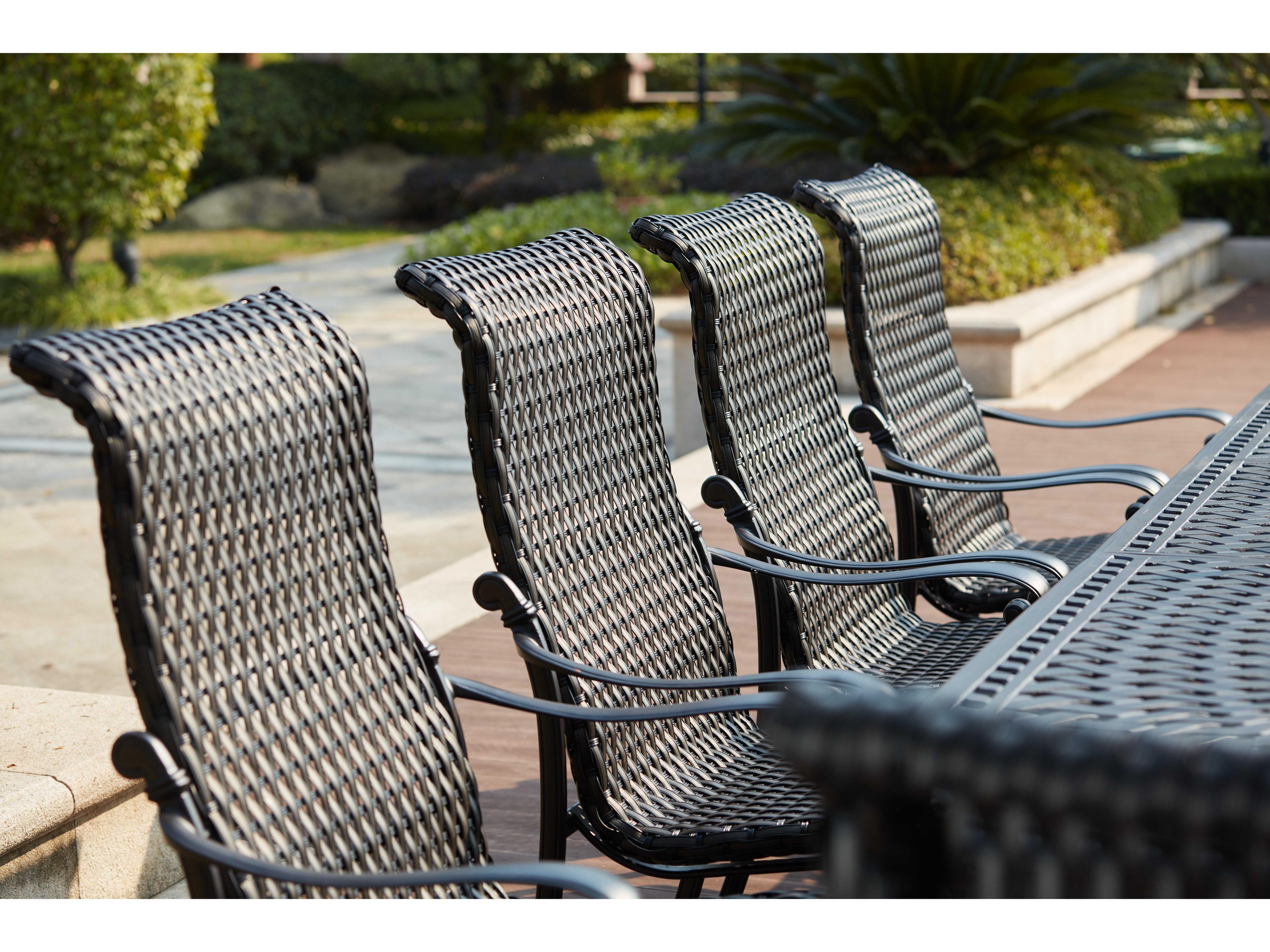 Darlee Outdoor Living Victoria Wicker Espresso 11 Piece Dining Set