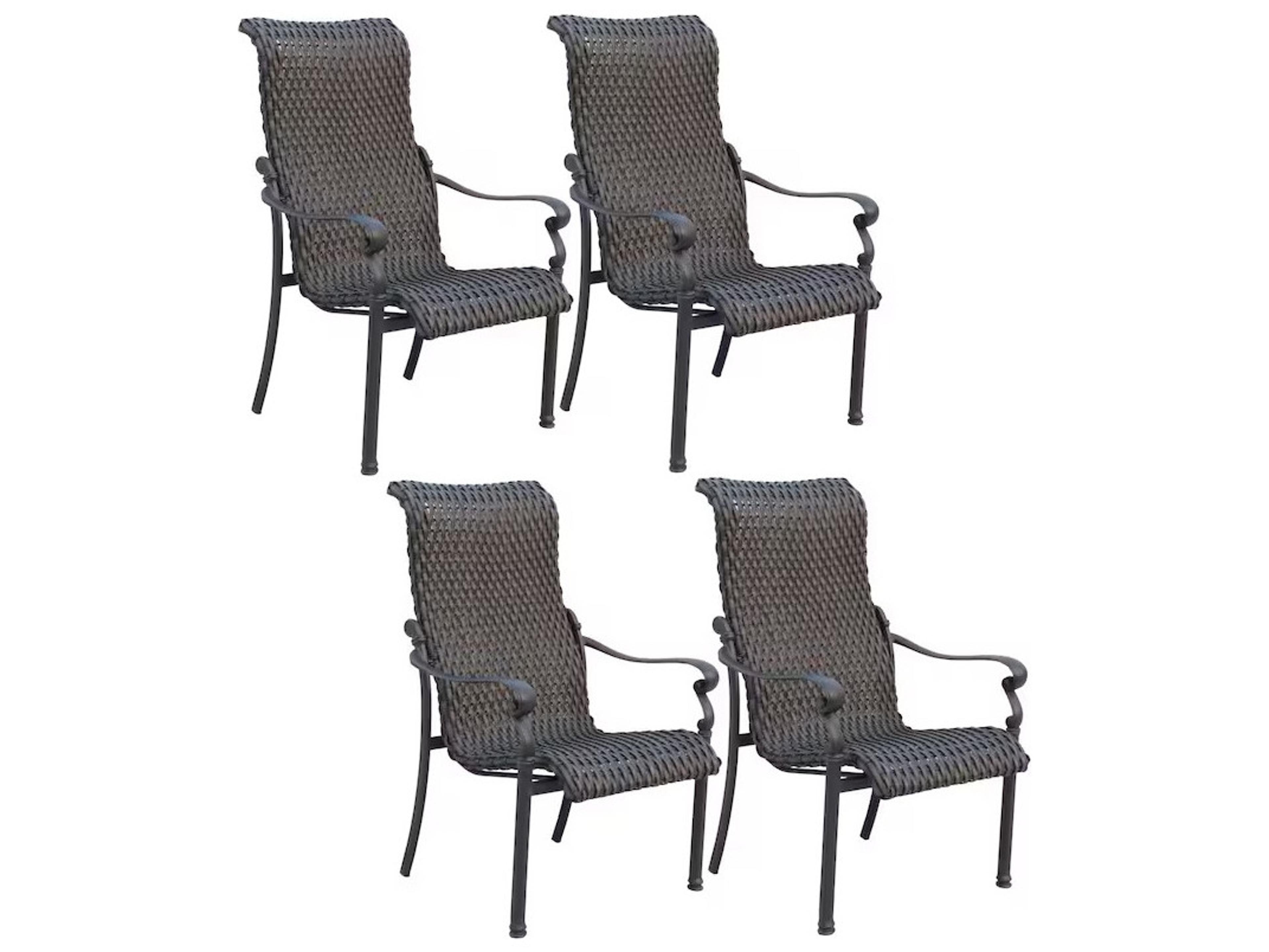 Victoria Cast Aluminum Dining Chair Set of 4