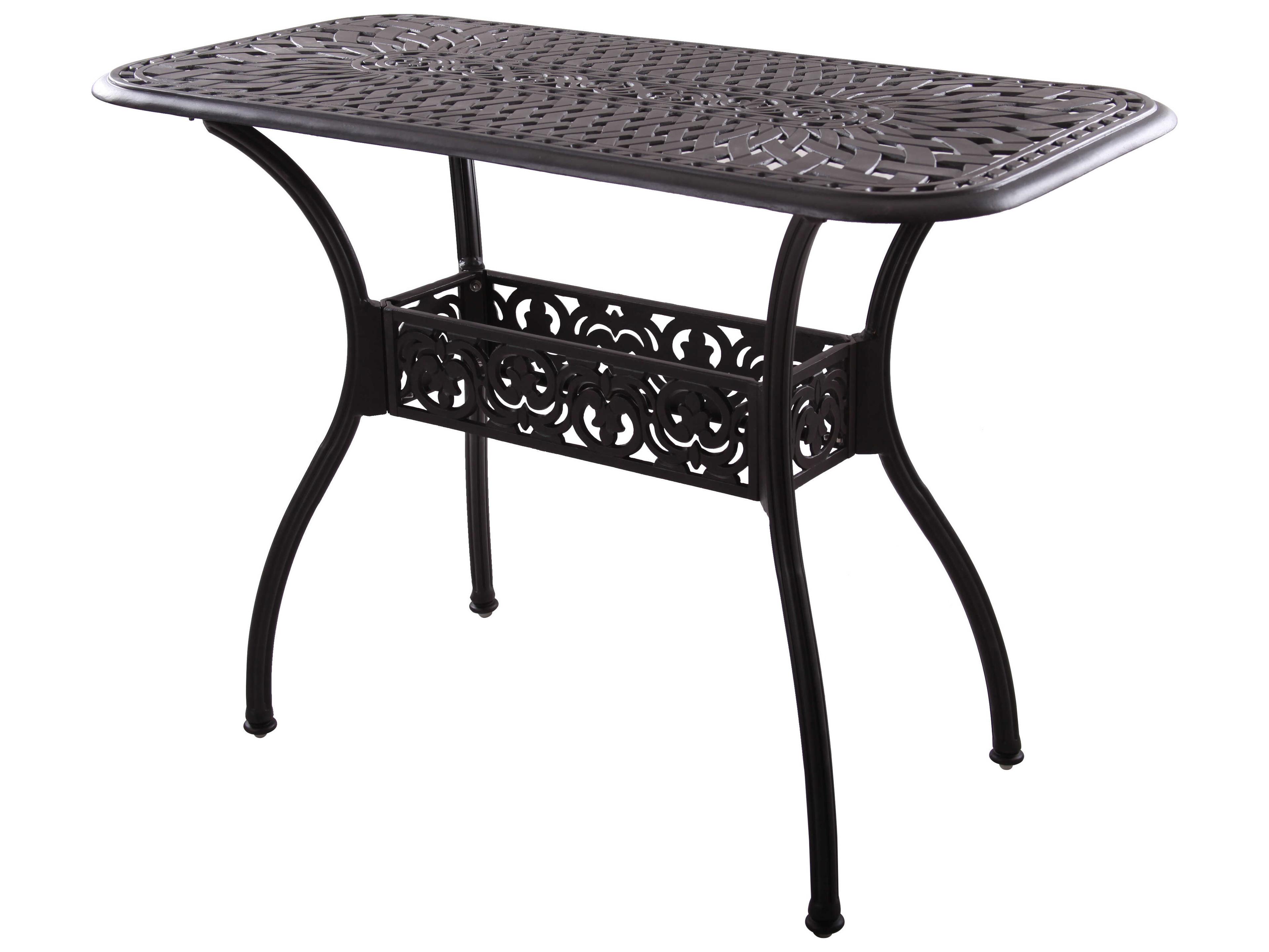 Darlee Outdoor Living Victoria Wicker Espresso 5 Piece Counter Set