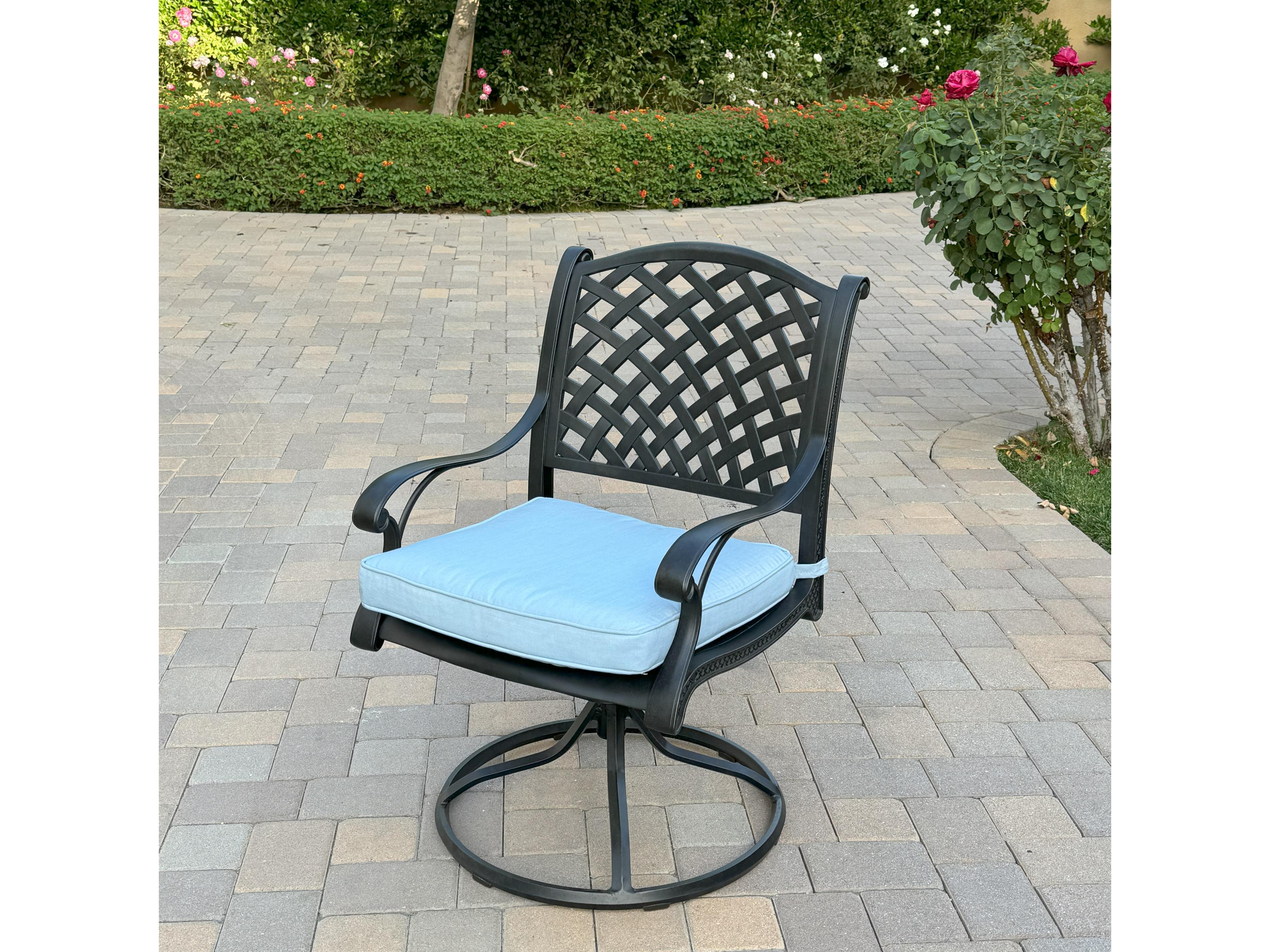 Darlee Outdoor Living Nassau Cast Aluminum 10-Piece Patio Dining Set