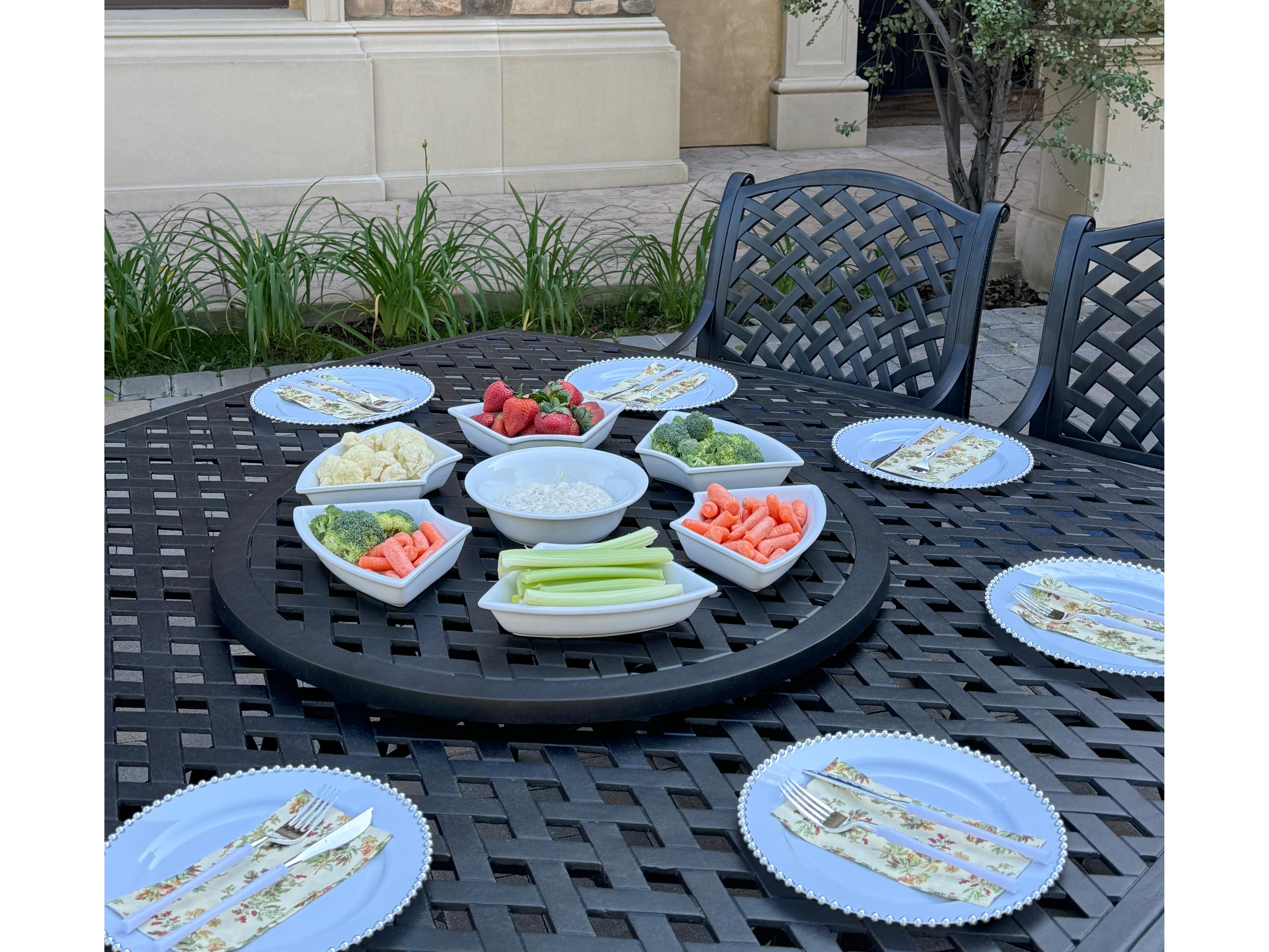 Darlee Outdoor Living Nassau Cast Aluminum 10-Piece Patio Dining Set