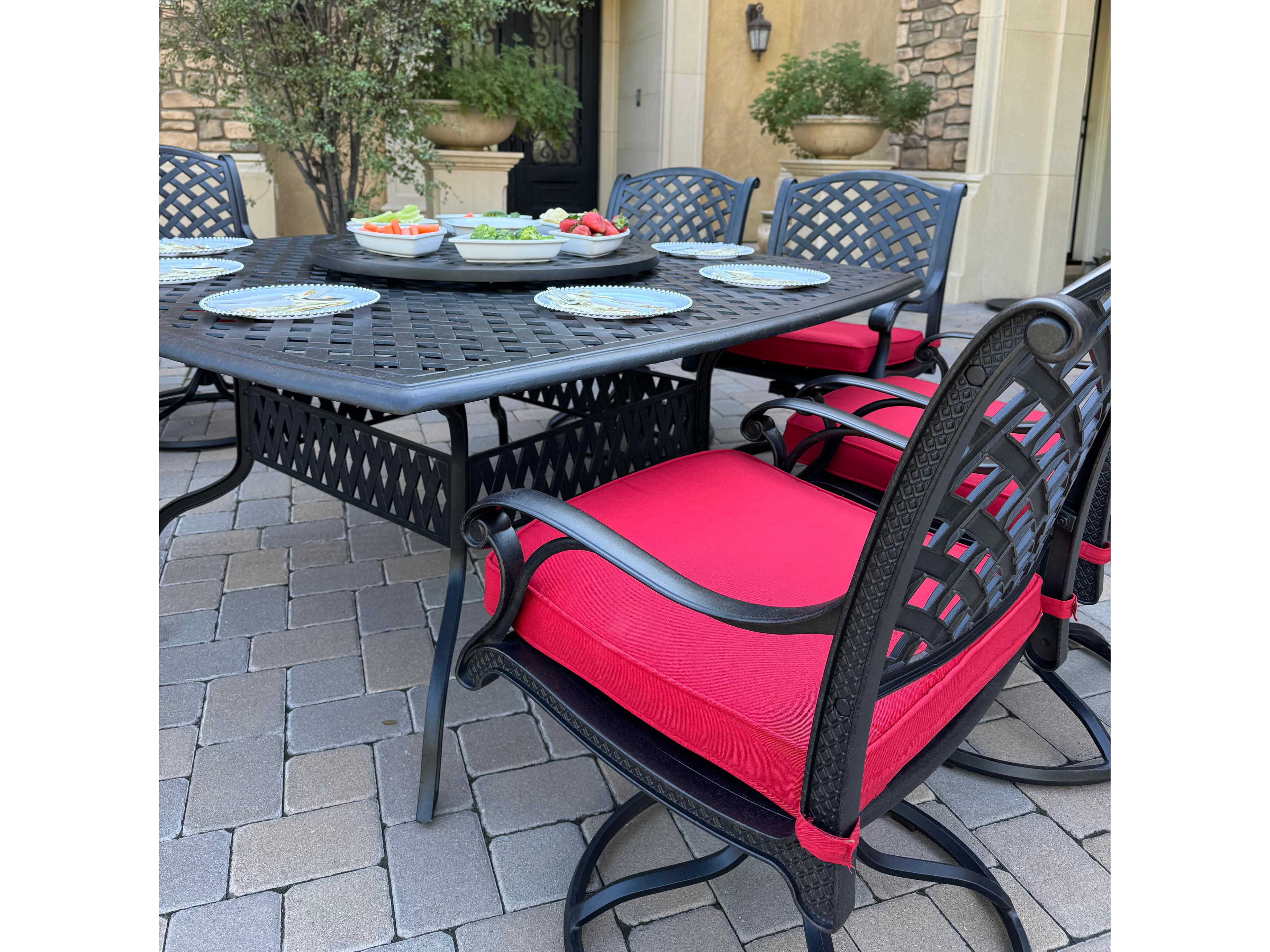 Darlee Outdoor Living Nassau Cast Aluminum 10-Piece Patio Dining Set