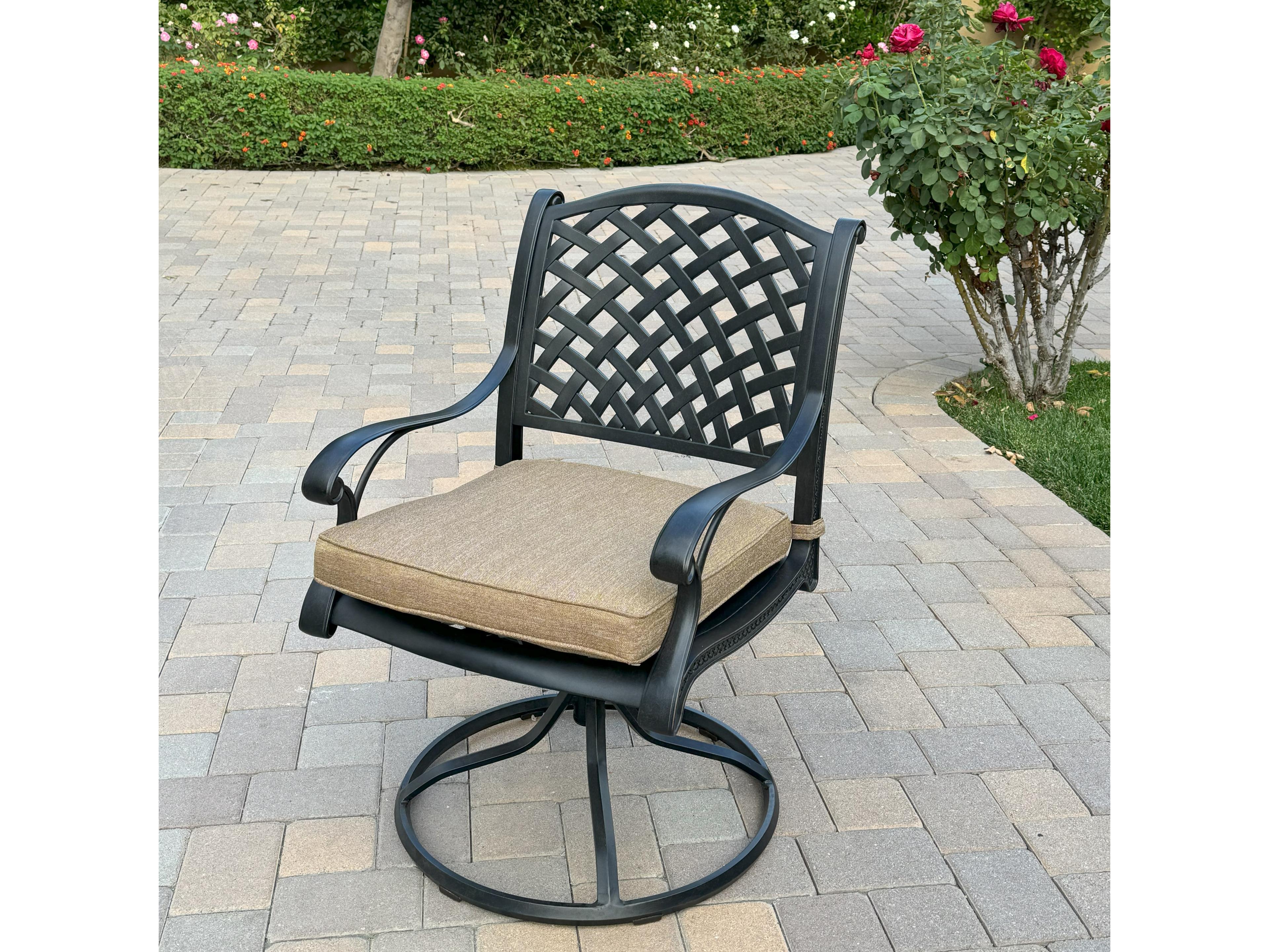 Darlee Outdoor Living Nassau Cast Aluminum 10-Piece Patio Dining Set