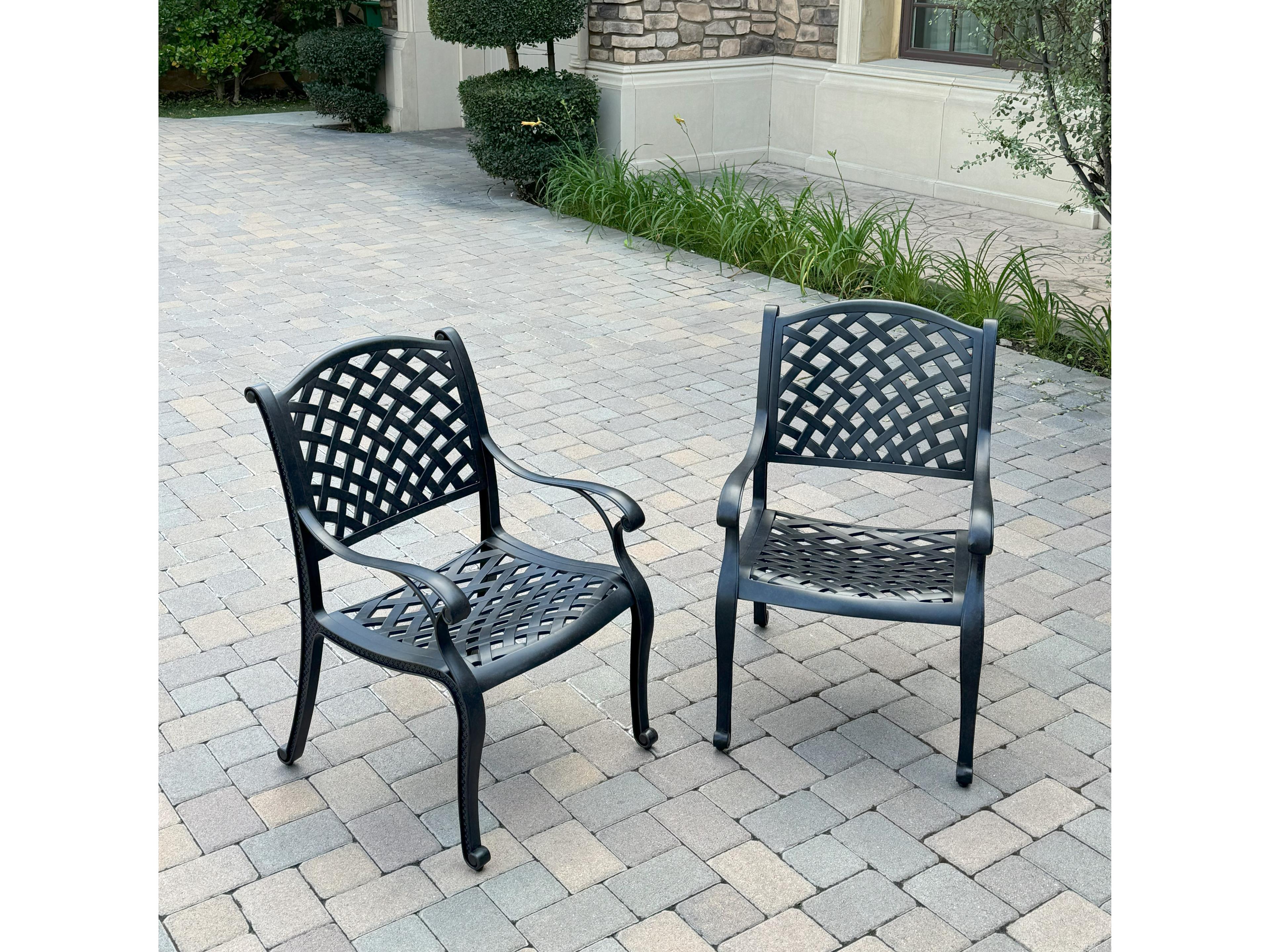 Darlee Outdoor Living Nassau Cast Aluminum 11-Piece Patio Dining Set