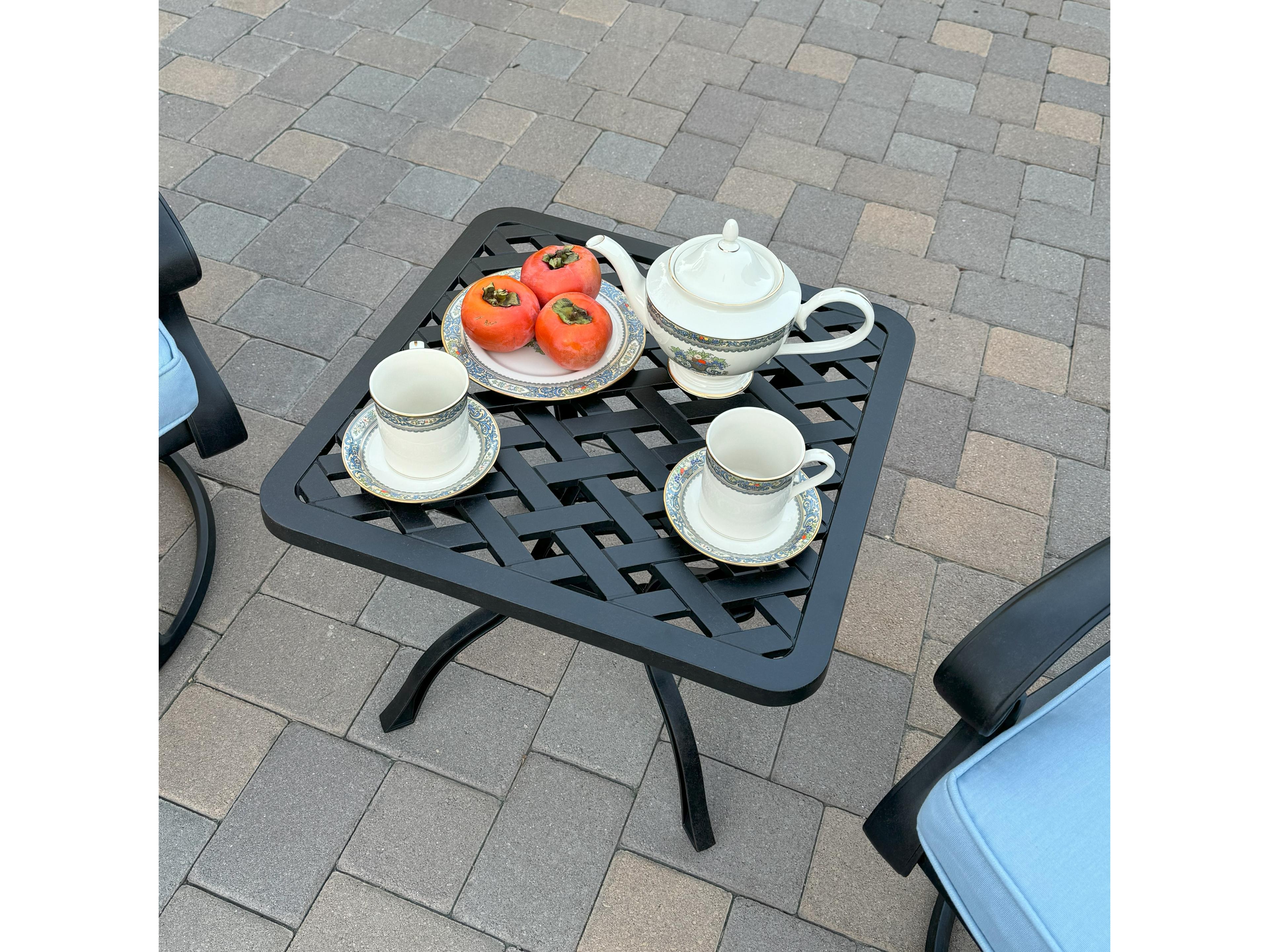 Darlee Outdoor Living Nassau Cast Aluminum 3-Piece Patio Conversation Set