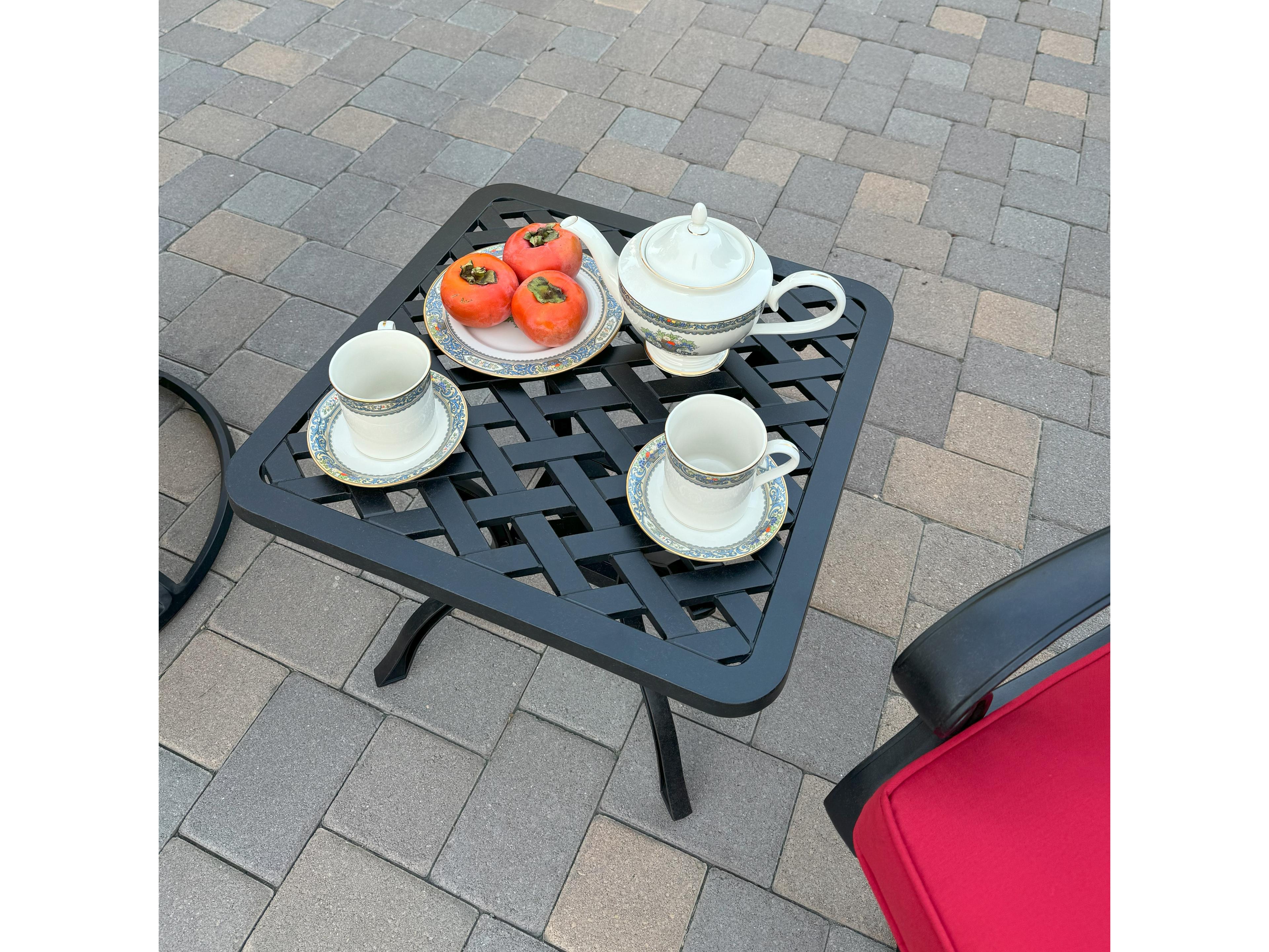 Darlee Outdoor Living Nassau Cast Aluminum 3-Piece Patio Conversation Set