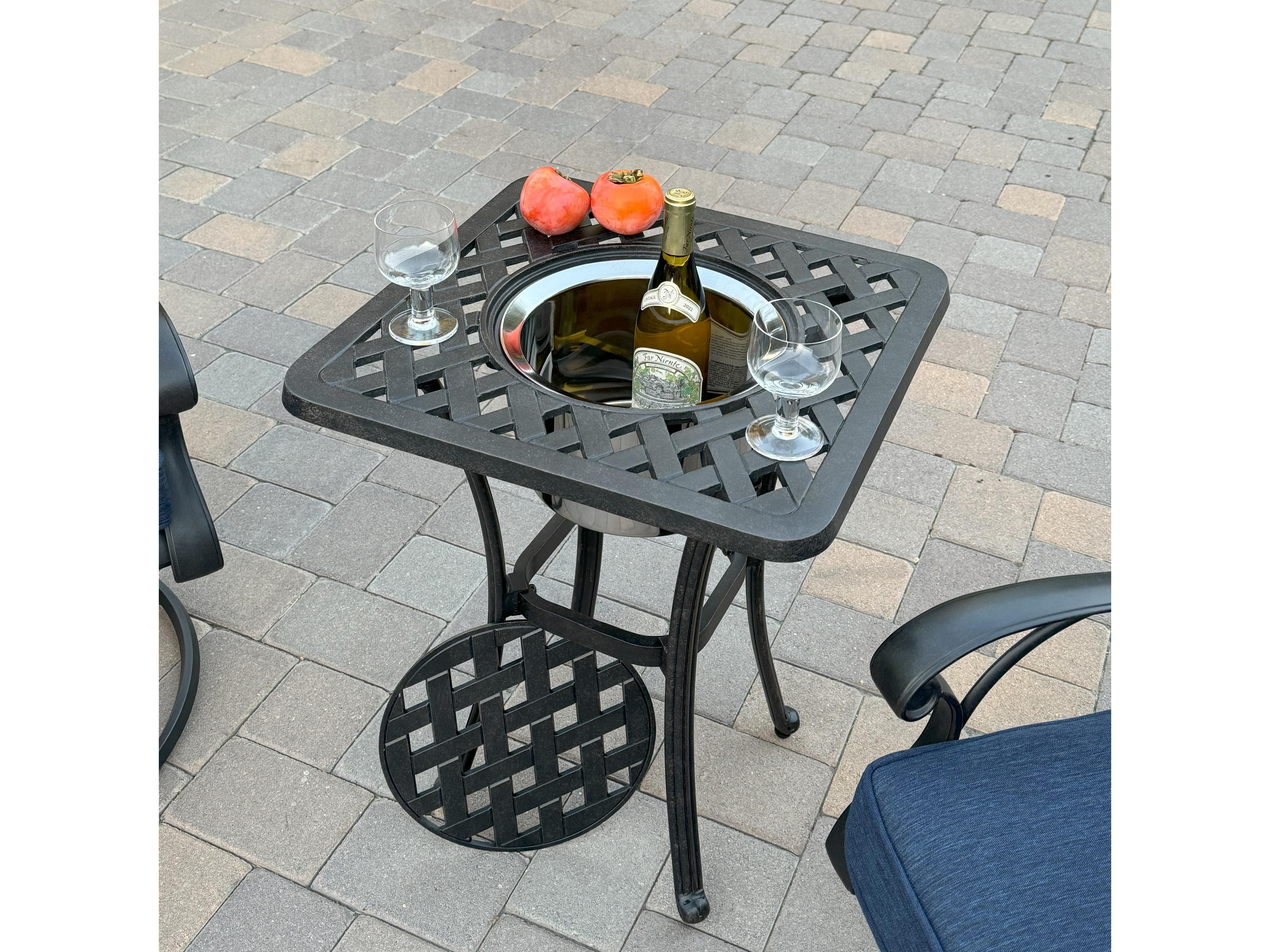 Darlee Outdoor Living Nassau Cast Aluminum 3-Piece Patio Conversation Set