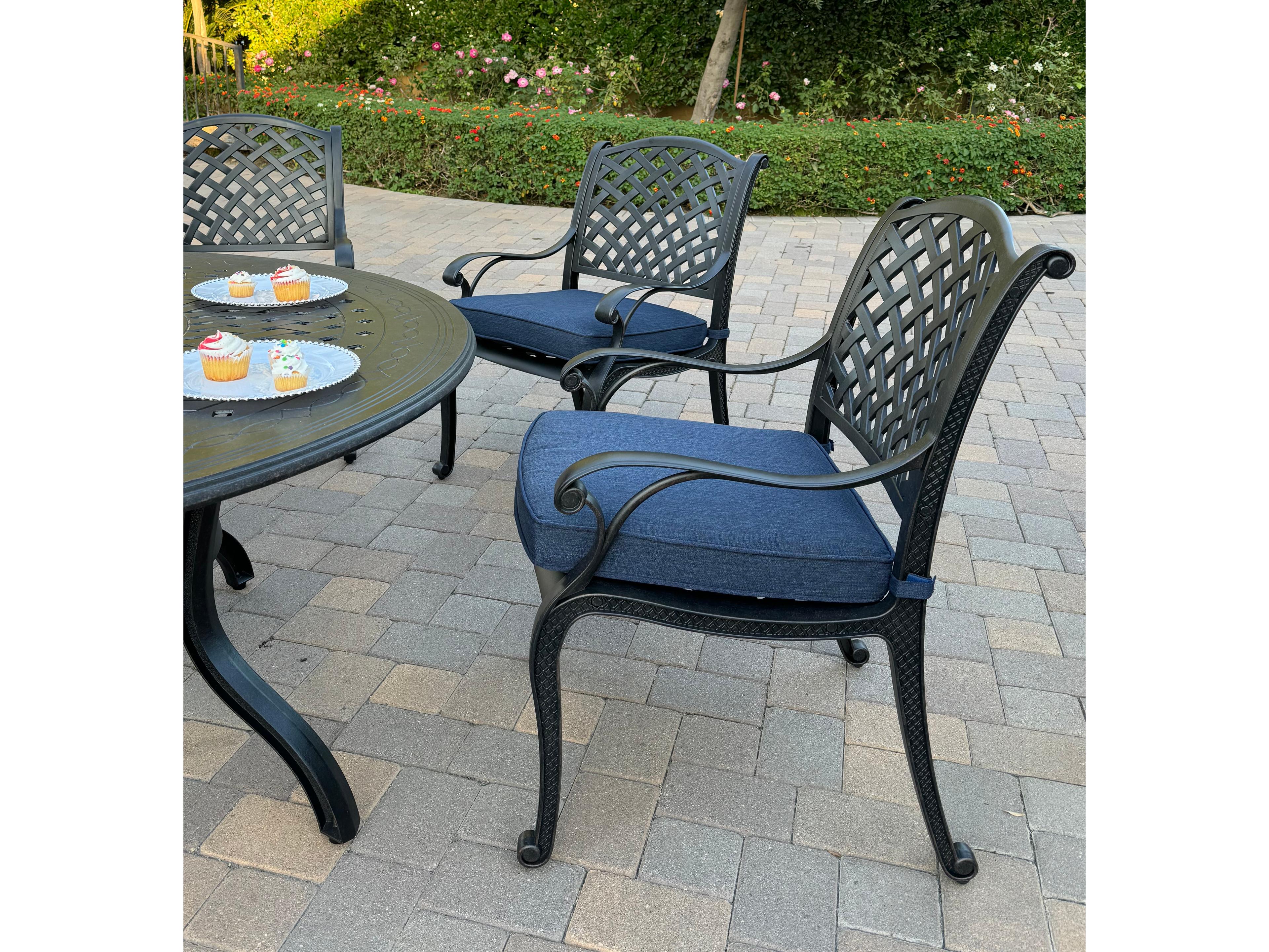 Darlee Outdoor Living Nassau Cast Aluminum 7-Piece Patio Dining Set