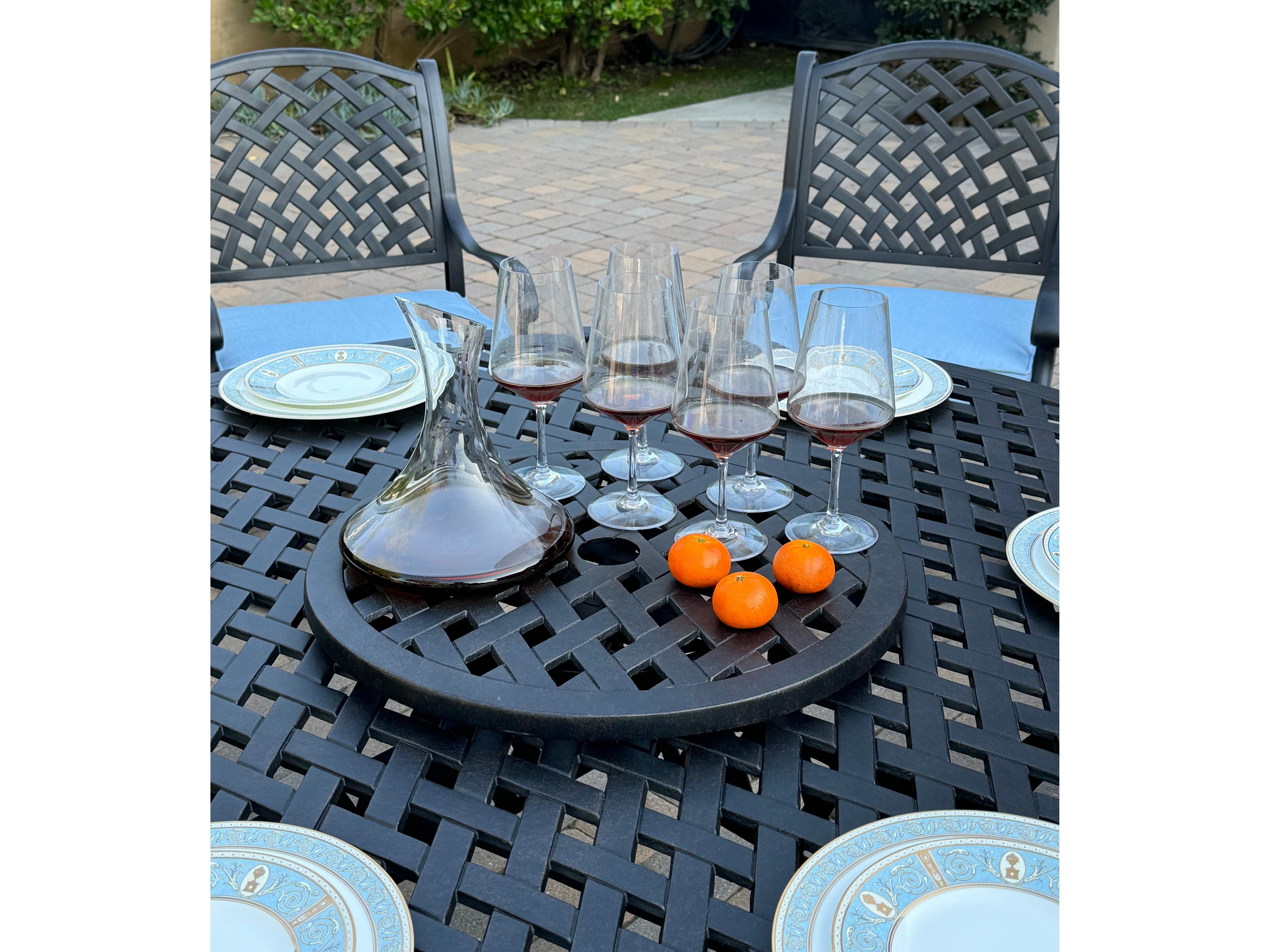 Darlee Outdoor Living Nassau Cast Aluminum 8-Piece Patio Dining Set