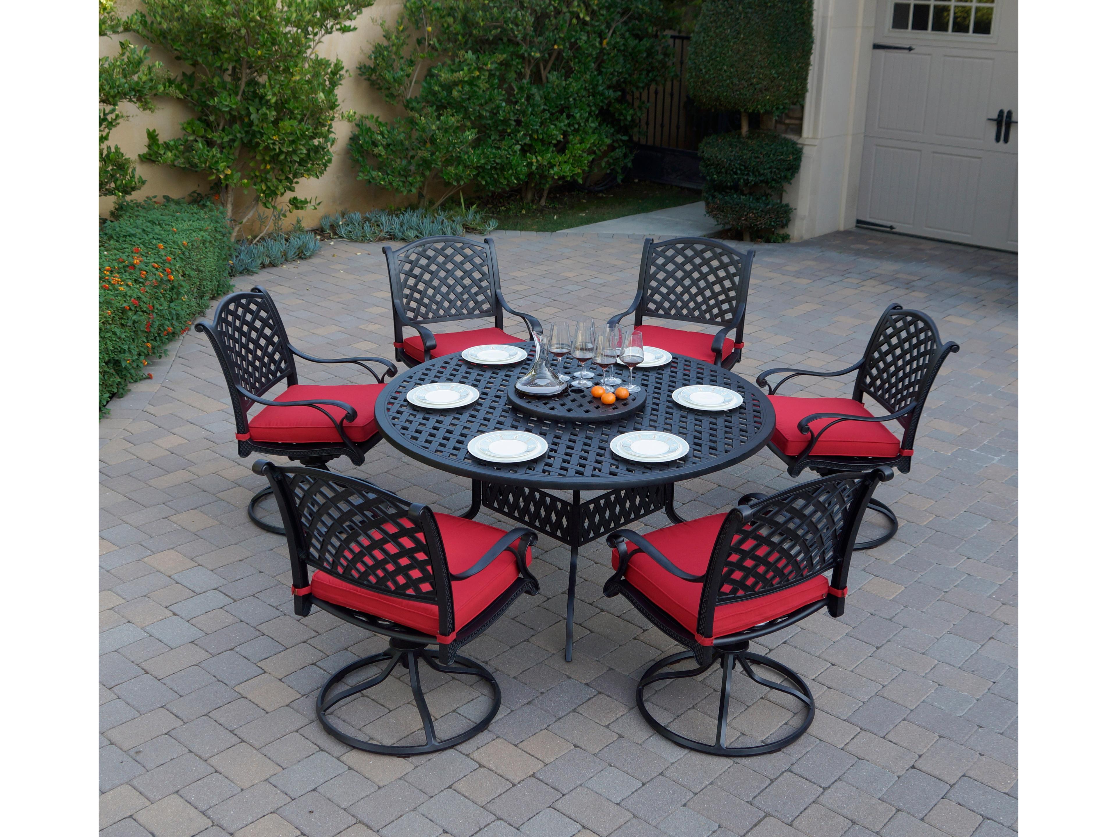 Nassau Cast Aluminum 8-Piece Patio Dining Set