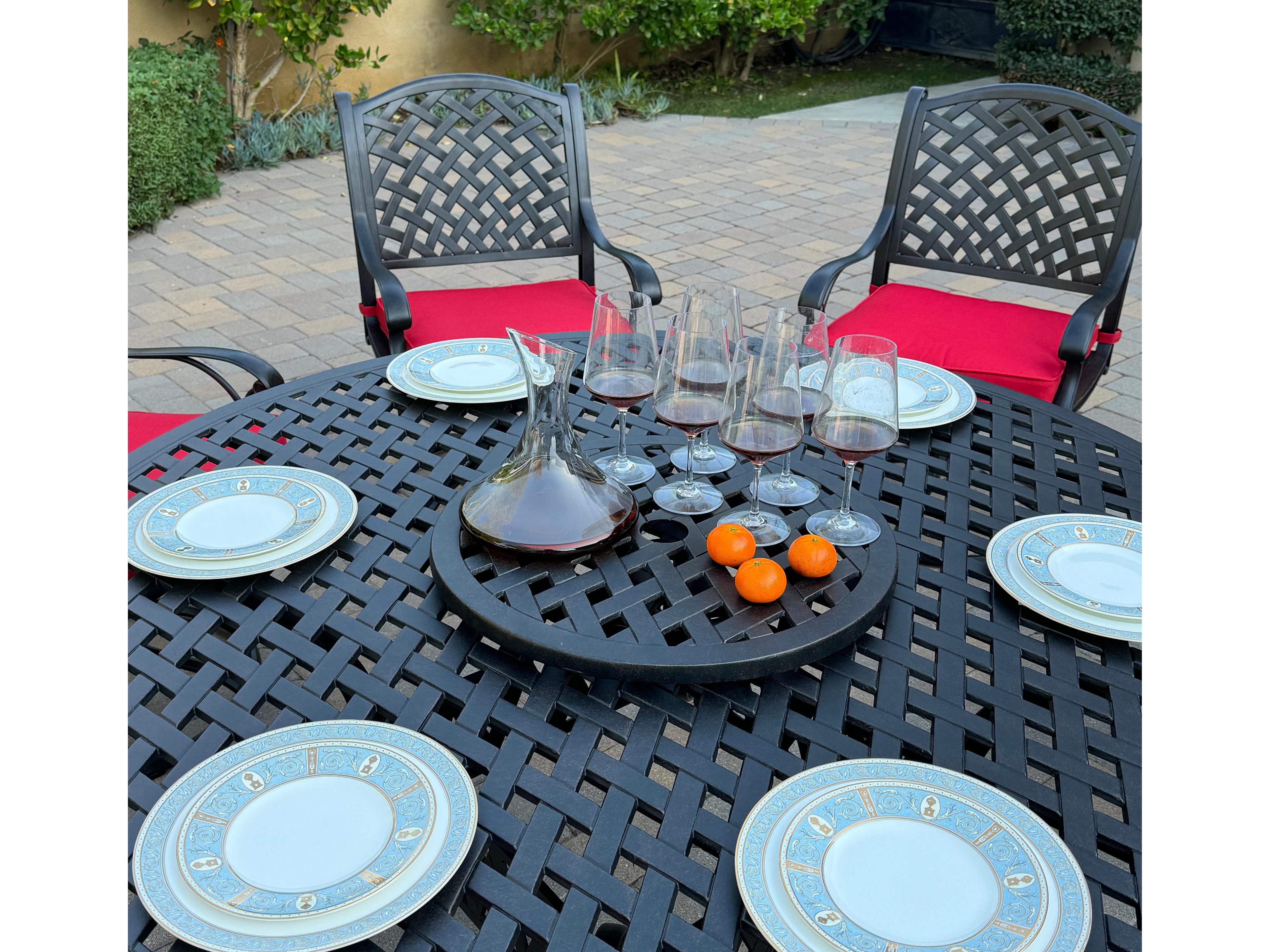 Darlee Outdoor Living Nassau Cast Aluminum 8-Piece Patio Dining Set