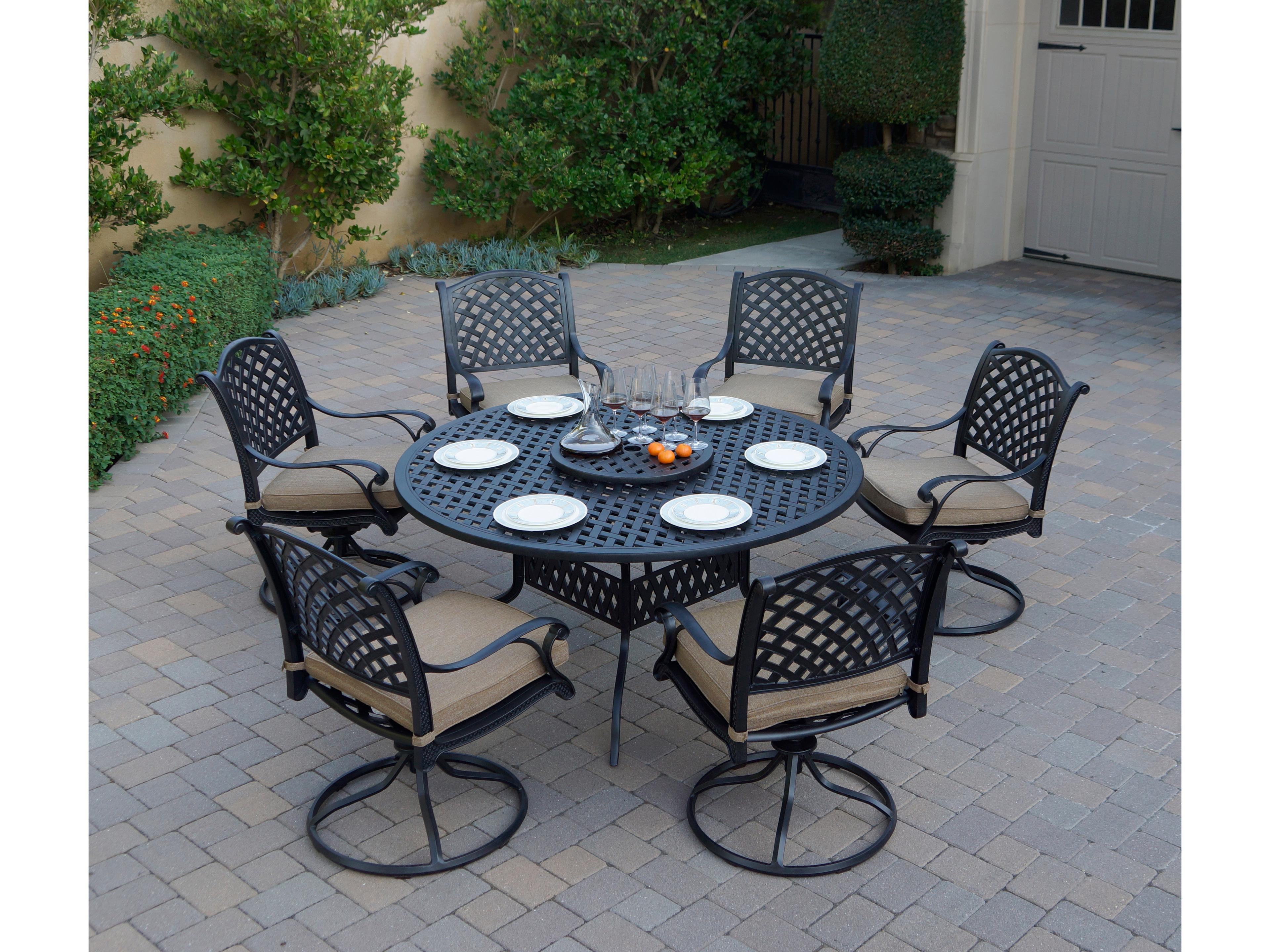 Nassau Cast Aluminum 8-Piece Patio Dining Set