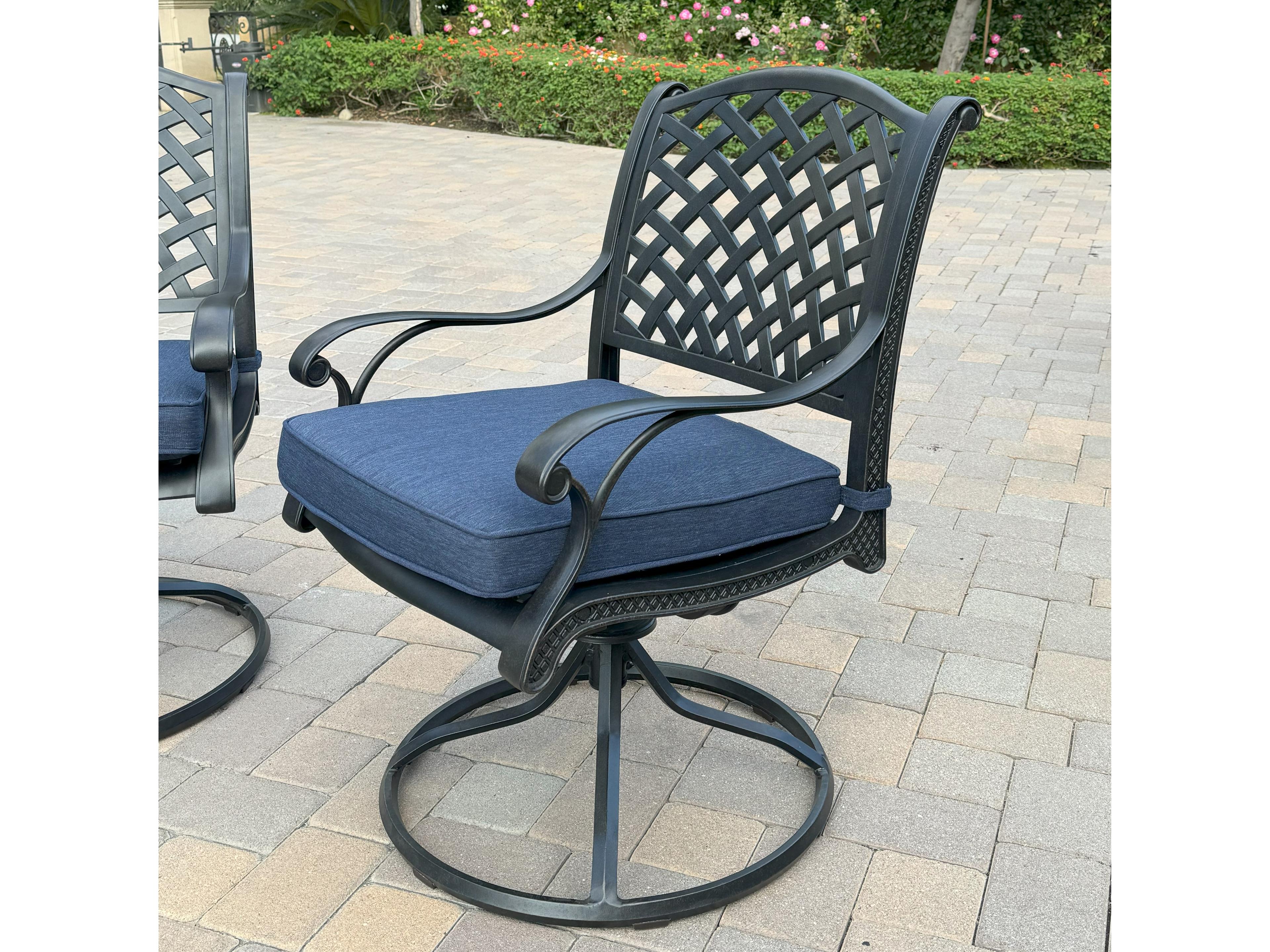 Darlee Outdoor Living Nassau Cast Aluminum 9-Piece Patio Dining Set