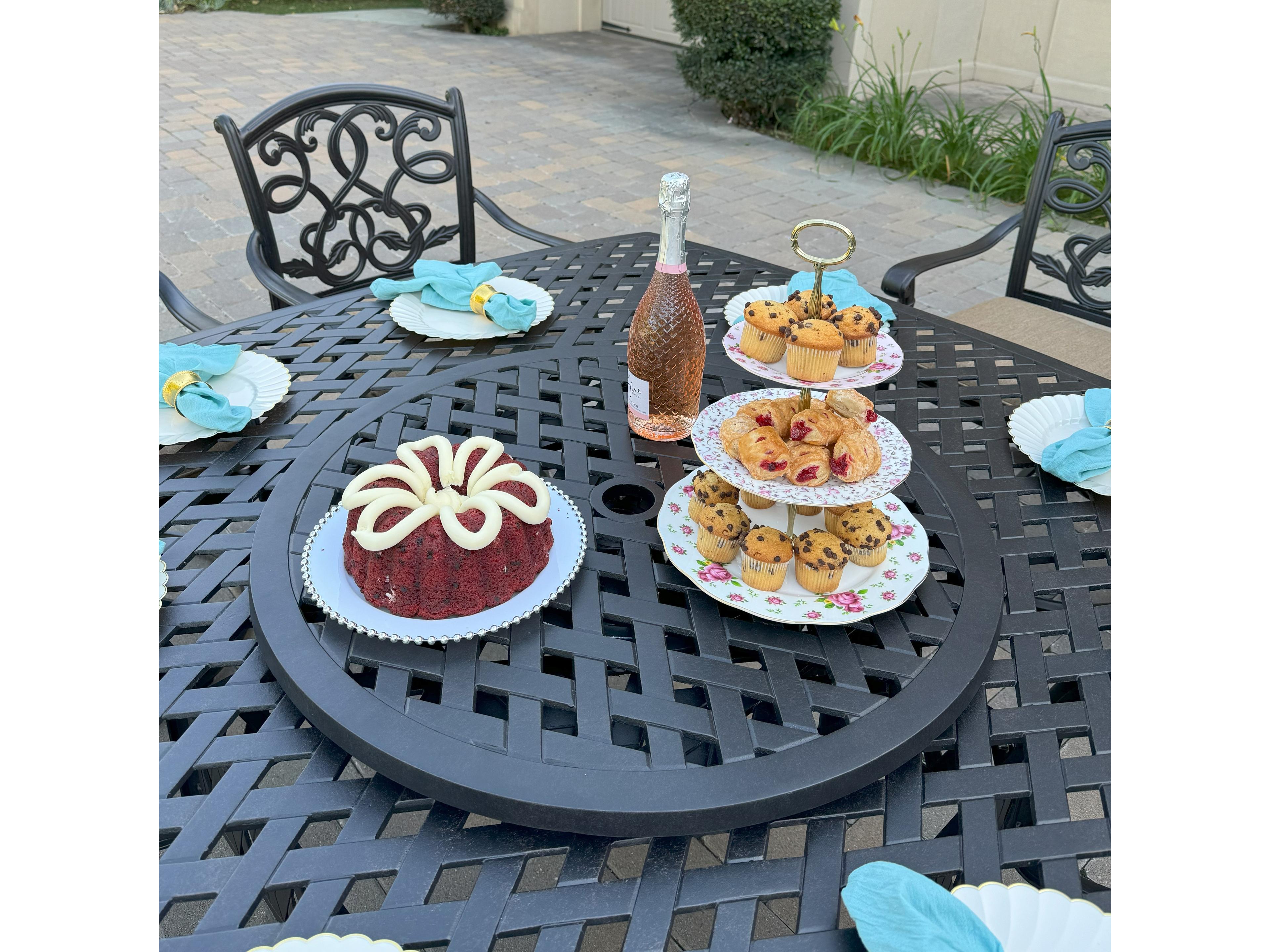 Darlee Outdoor Living Santa Monica Cast Aluminum 10-Piece Dining Set