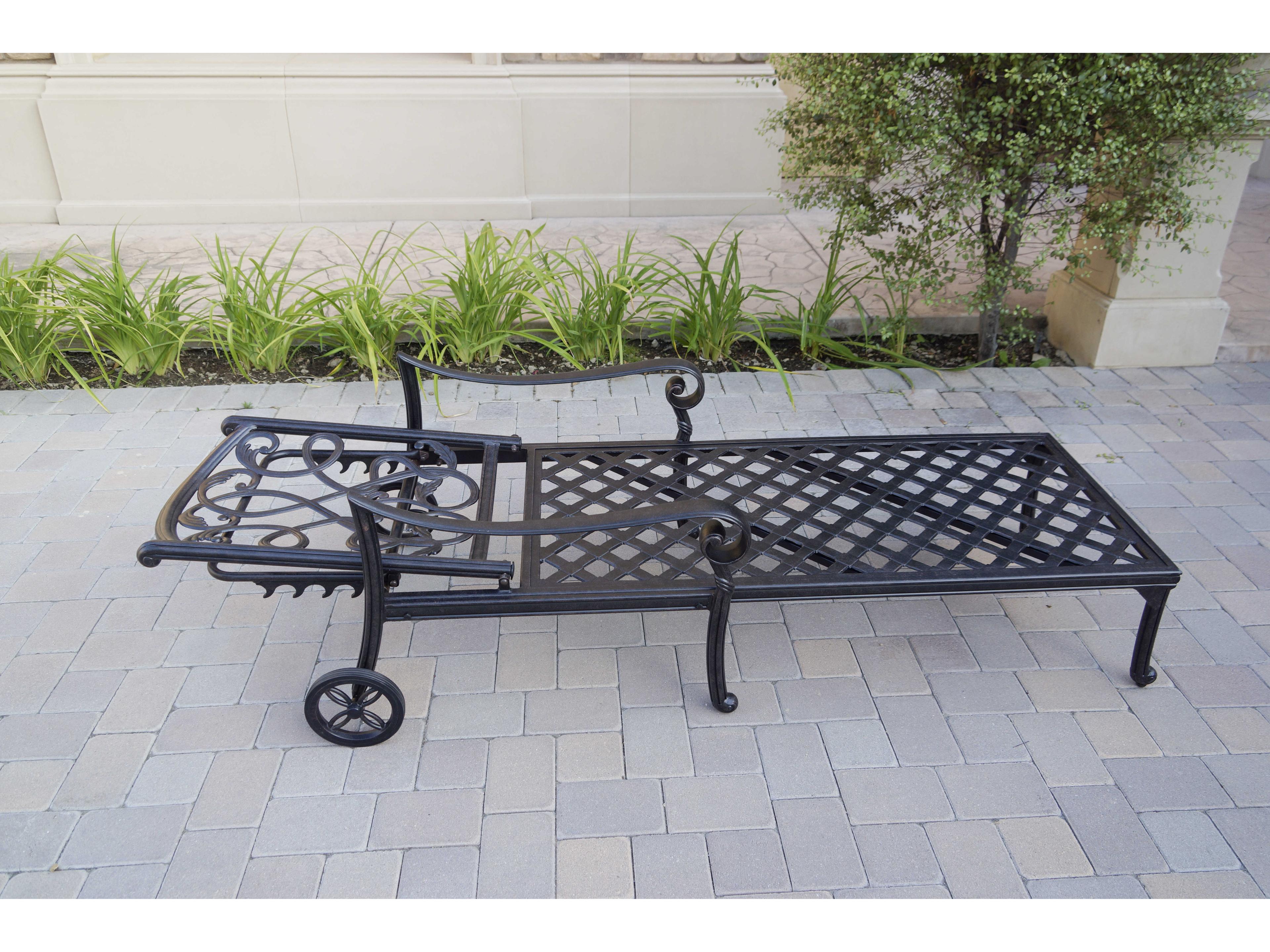 Darlee Outdoor Living Santa Monica Cast Aluminum Antique Bronze 3 Piece Lounge Set