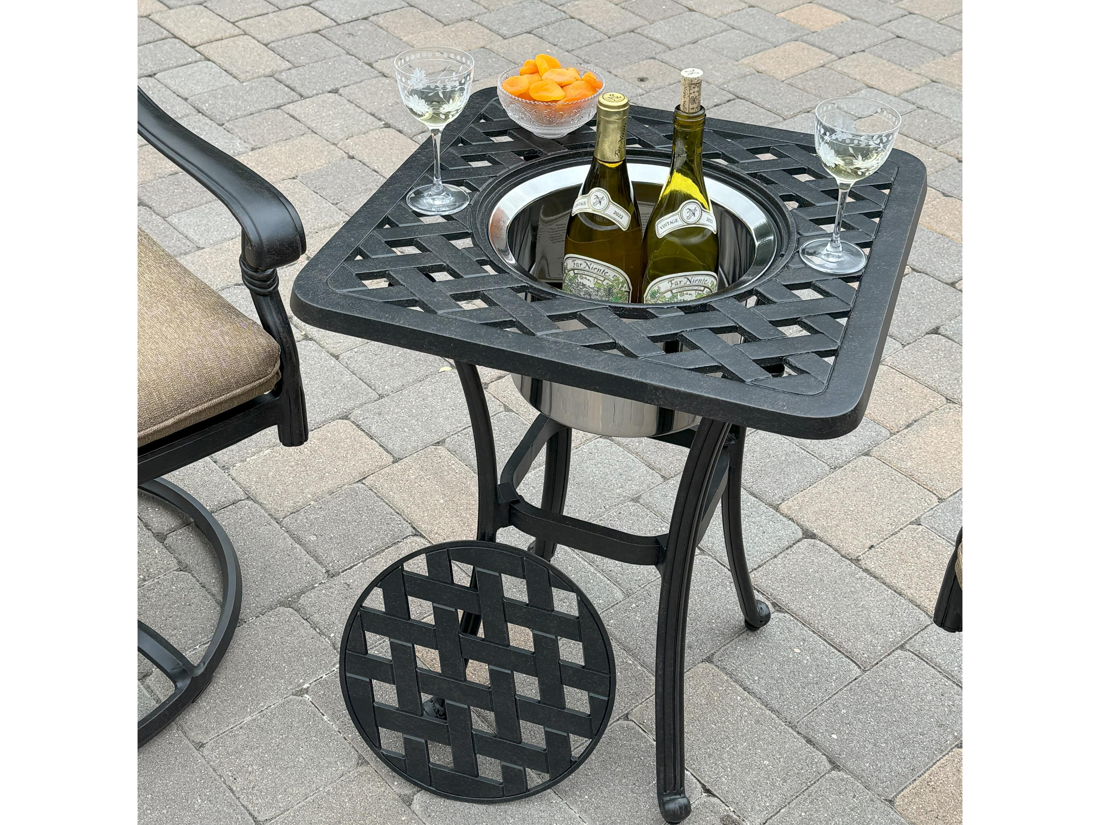 Darlee Outdoor Living Santa Monica Cast Aluminum 3-Piece Conversation Set