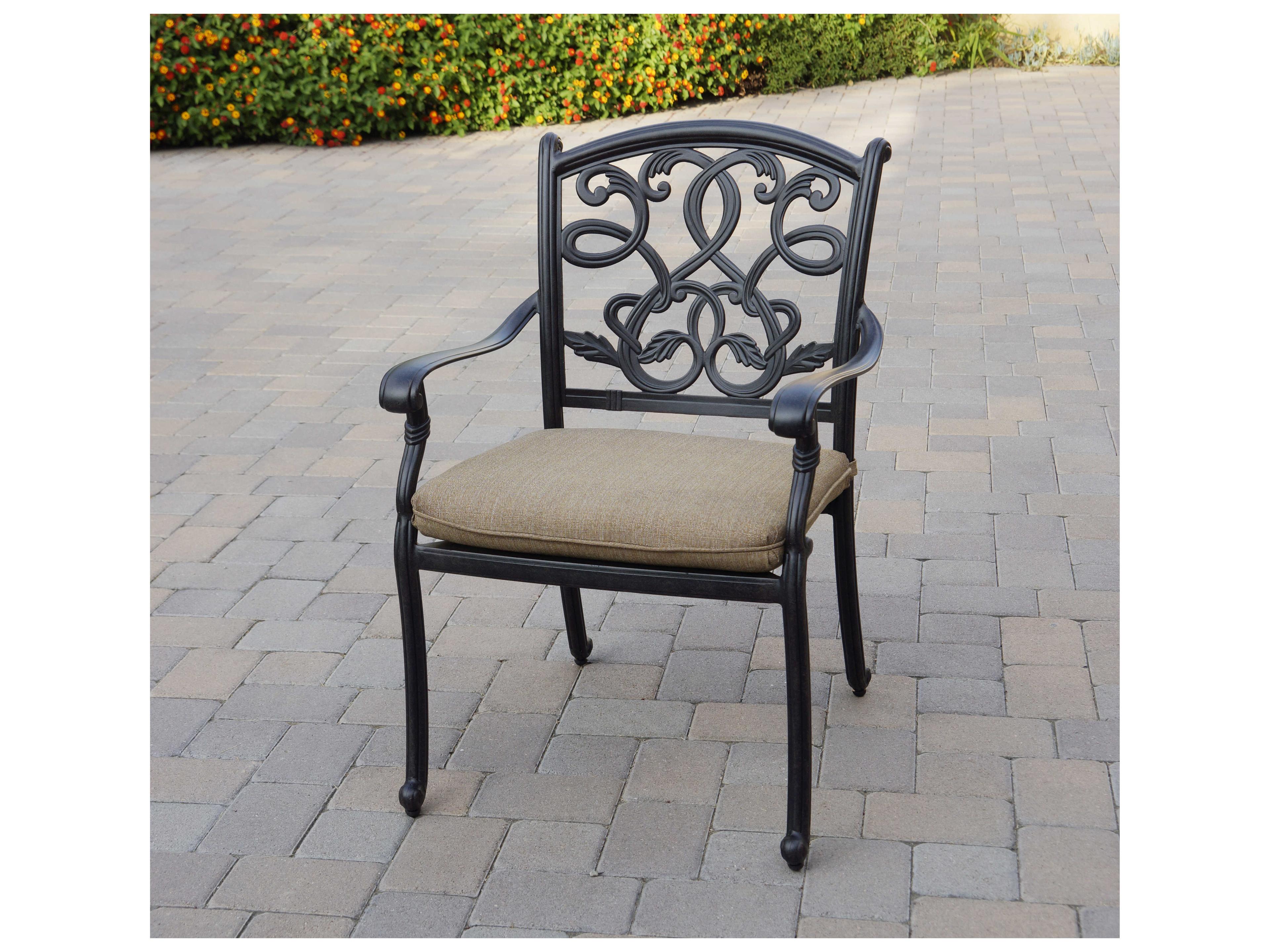 Darlee Outdoor Living Santa Monica Cast Aluminum Antique Bronze 5 Piece Dining Set