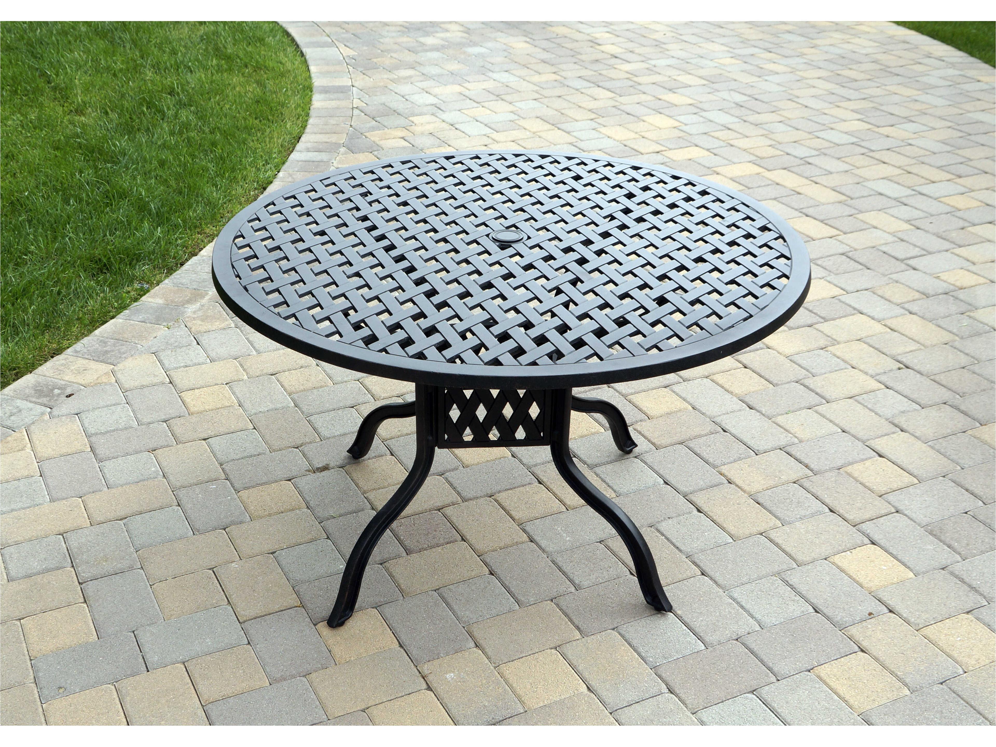 Darlee Outdoor Living Santa Monica Cast Aluminum Antique Bronze 5 Piece Dining Set